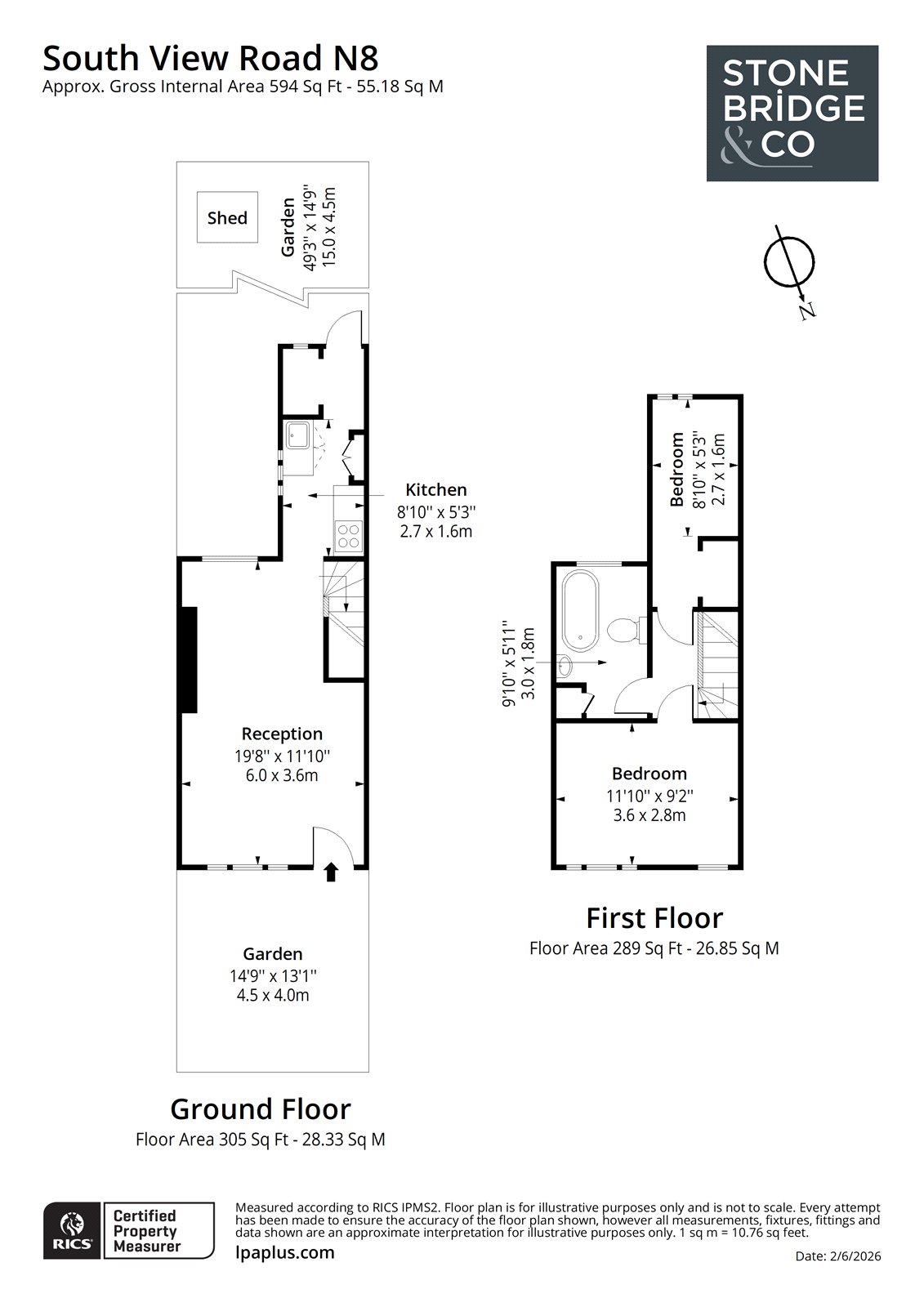33, South View Road, London floorplan