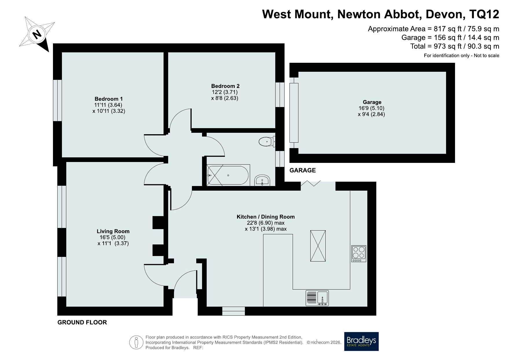 4, West Mount, Devon floorplan