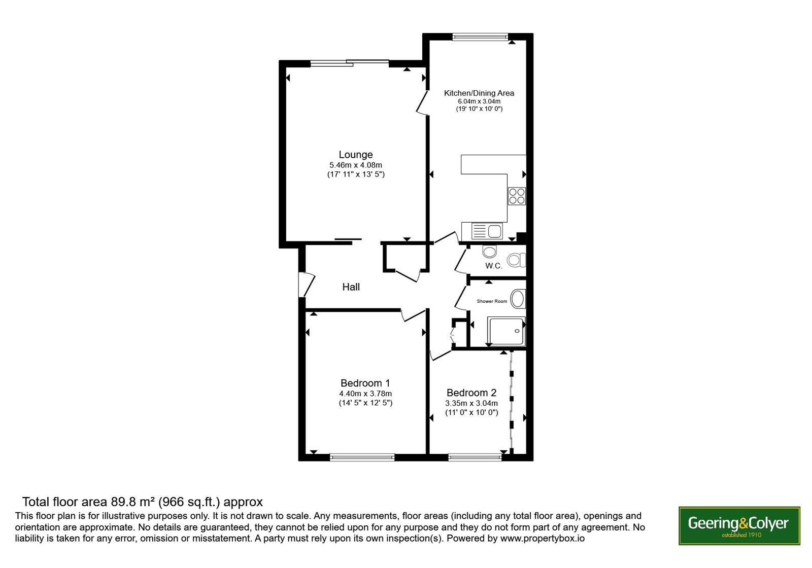 14 Redlands Court,, London Road, Dover floorplan