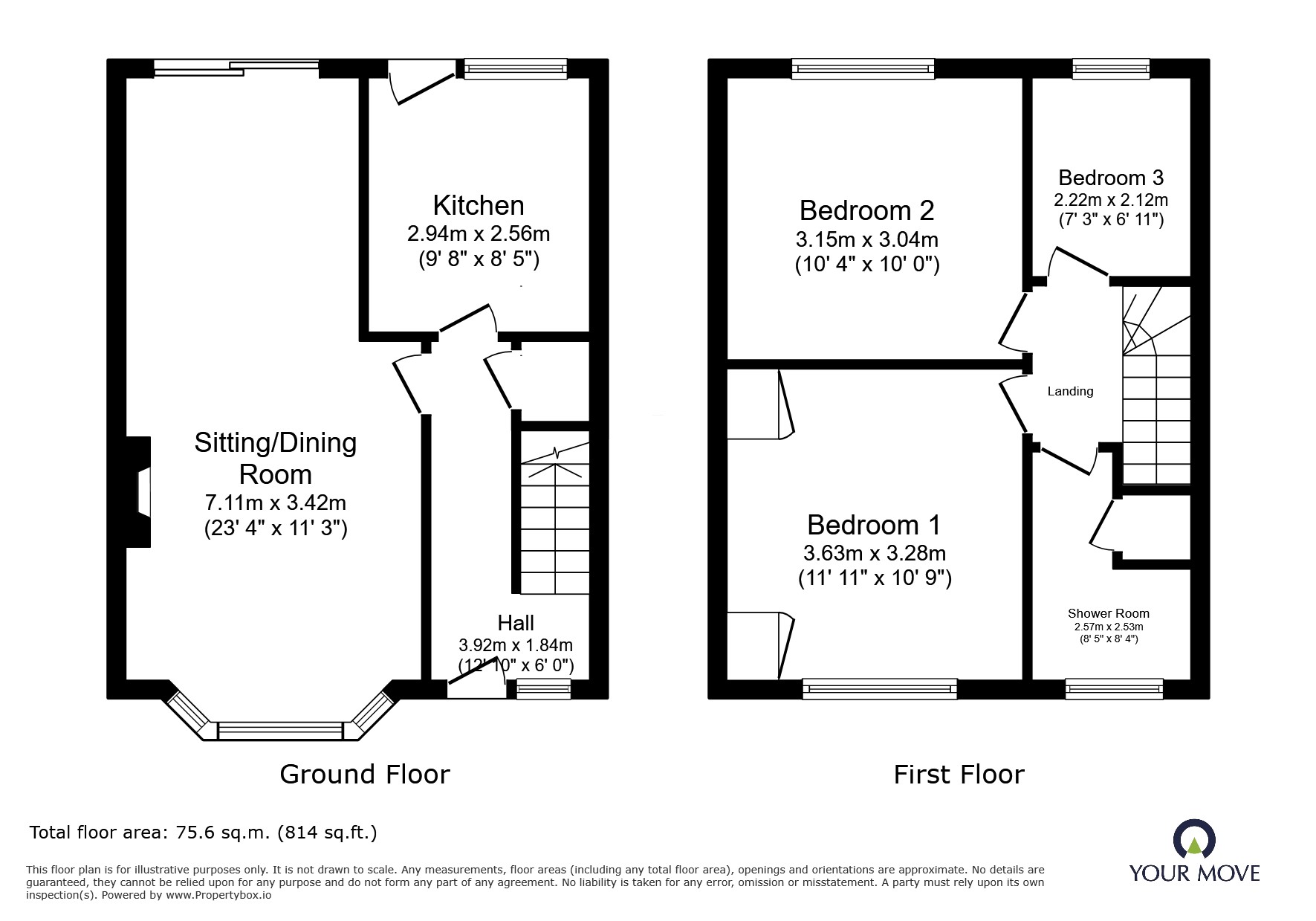 59, Frensham Drive, Warwickshire floorplan
