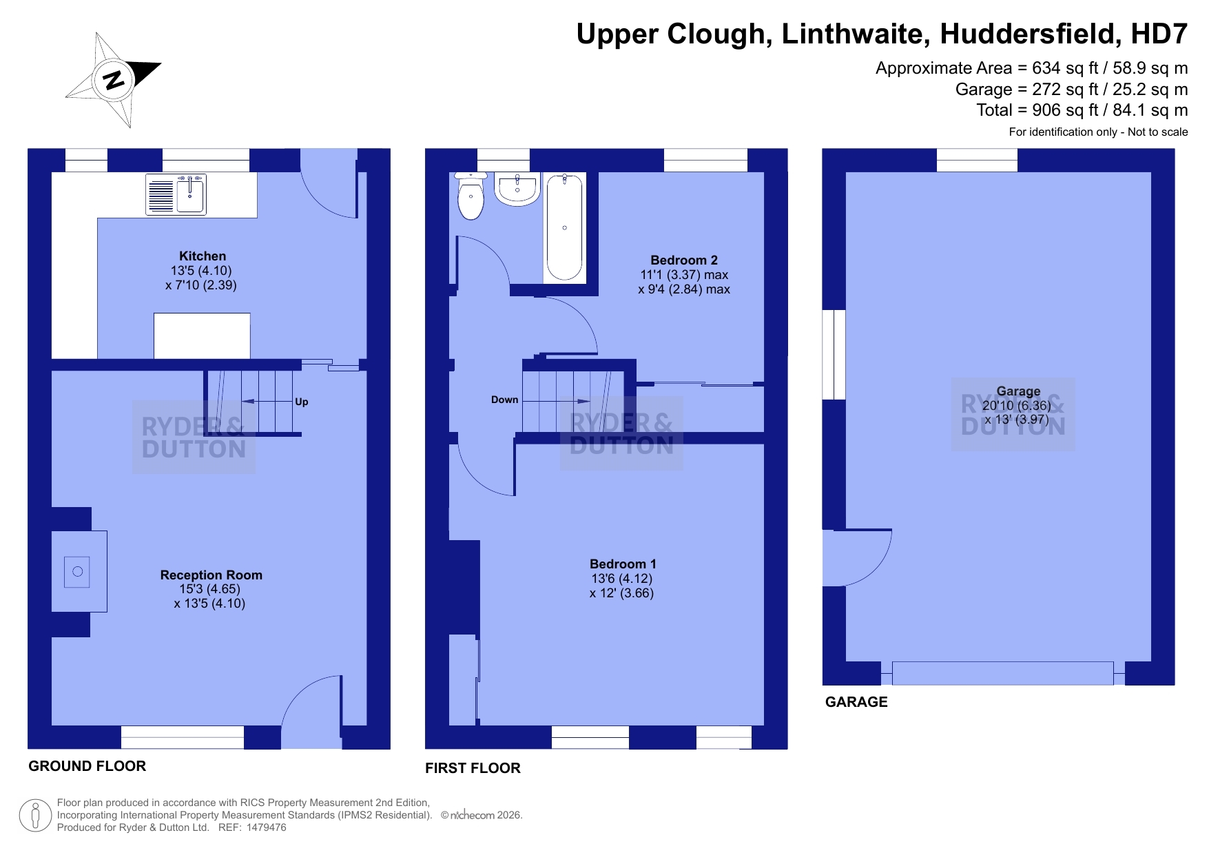 108, Upper Clough, Huddersfield floorplan