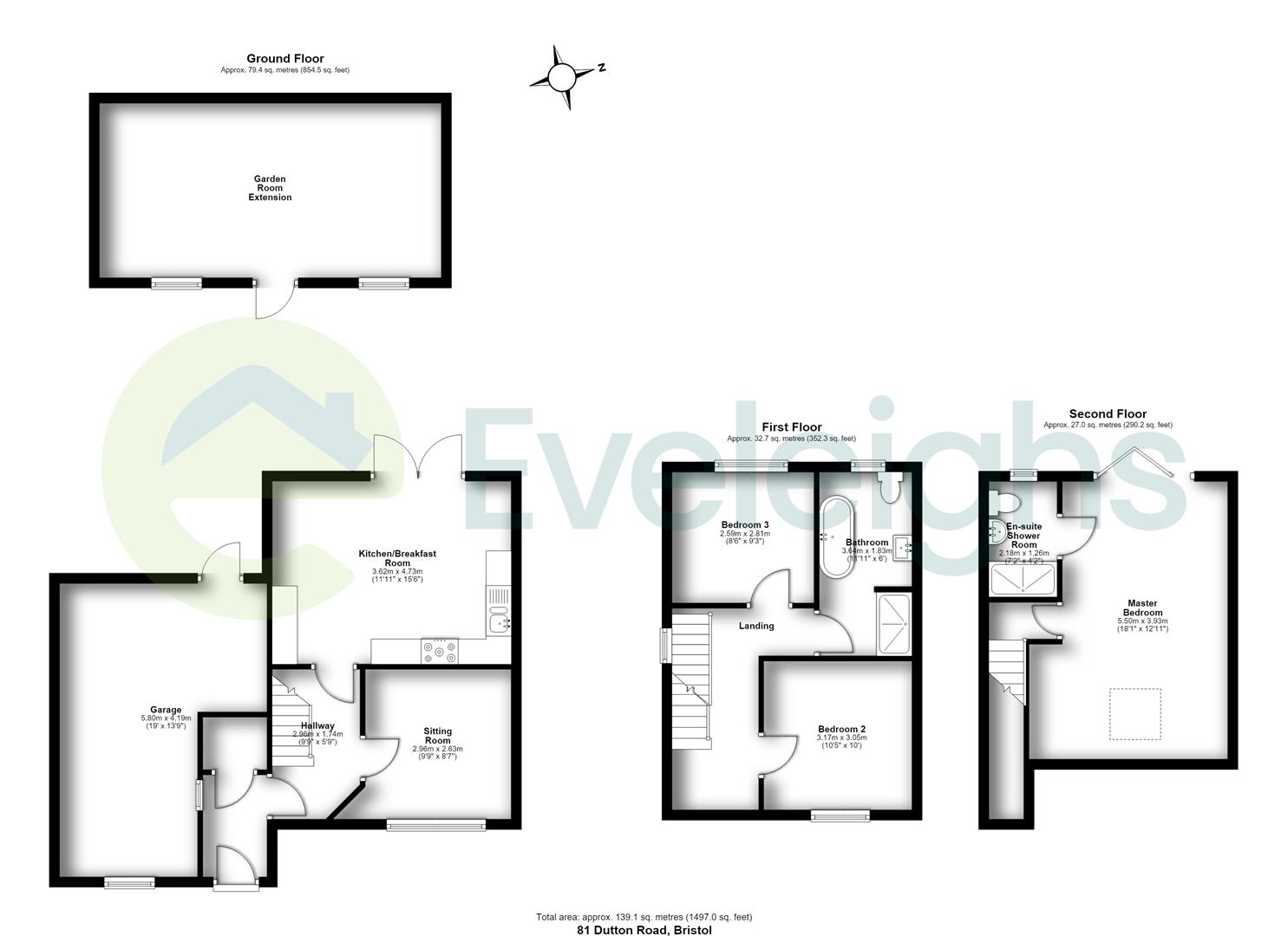 81, Dutton Road, Bristol floorplan
