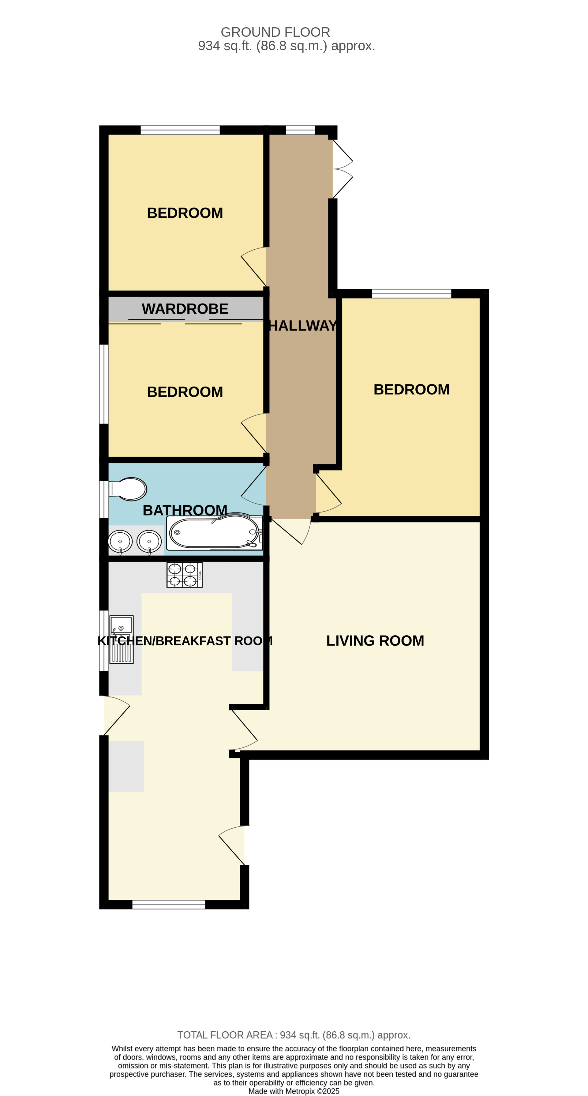 6, Sandford Road, Pontefract floorplan