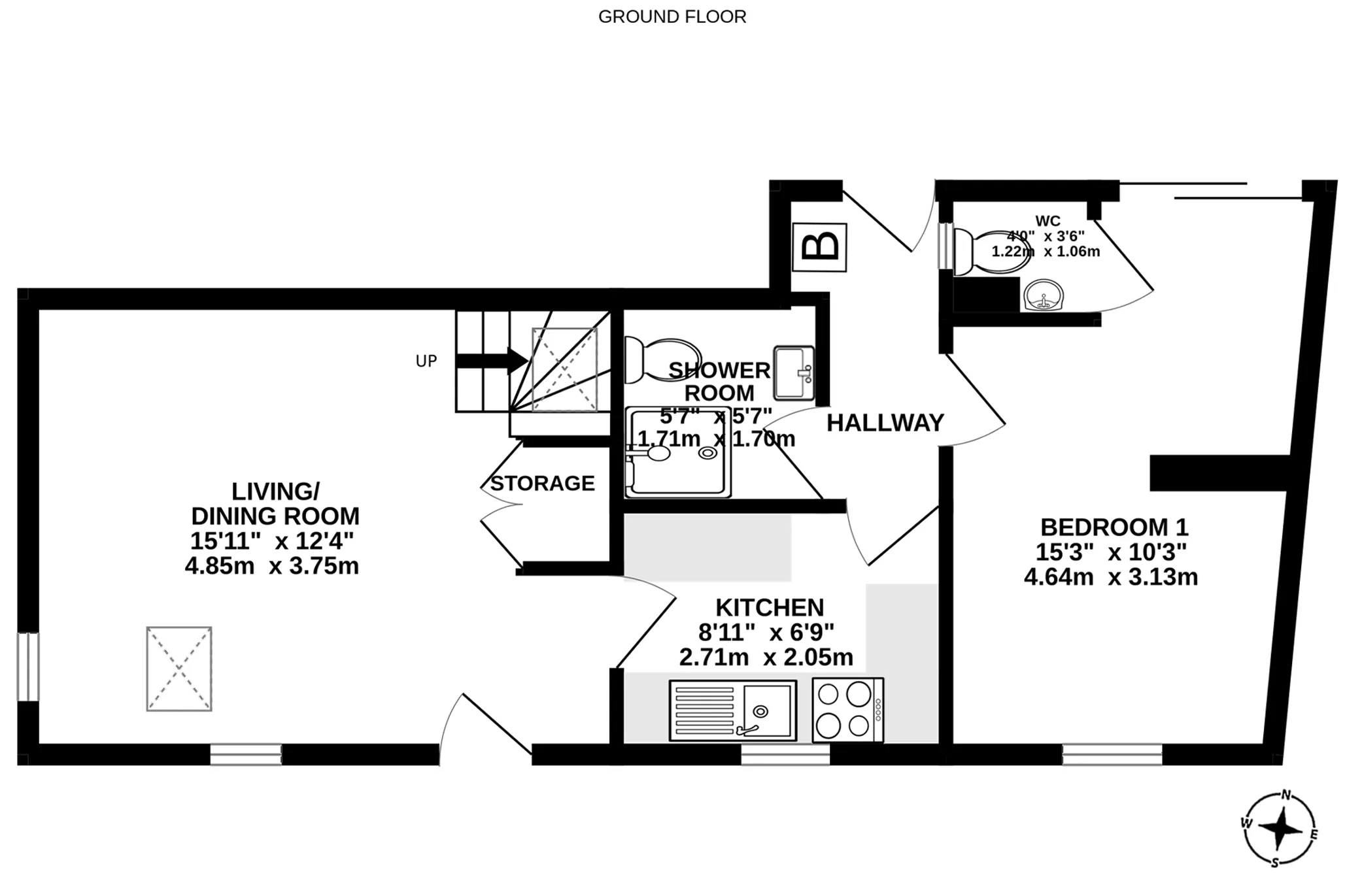 The Old Post Office, Main Road, Colby floorplan