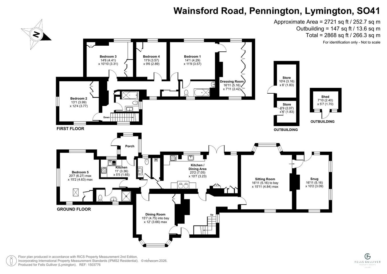 Furzey House, Wainsford Road, Lymington floorplan