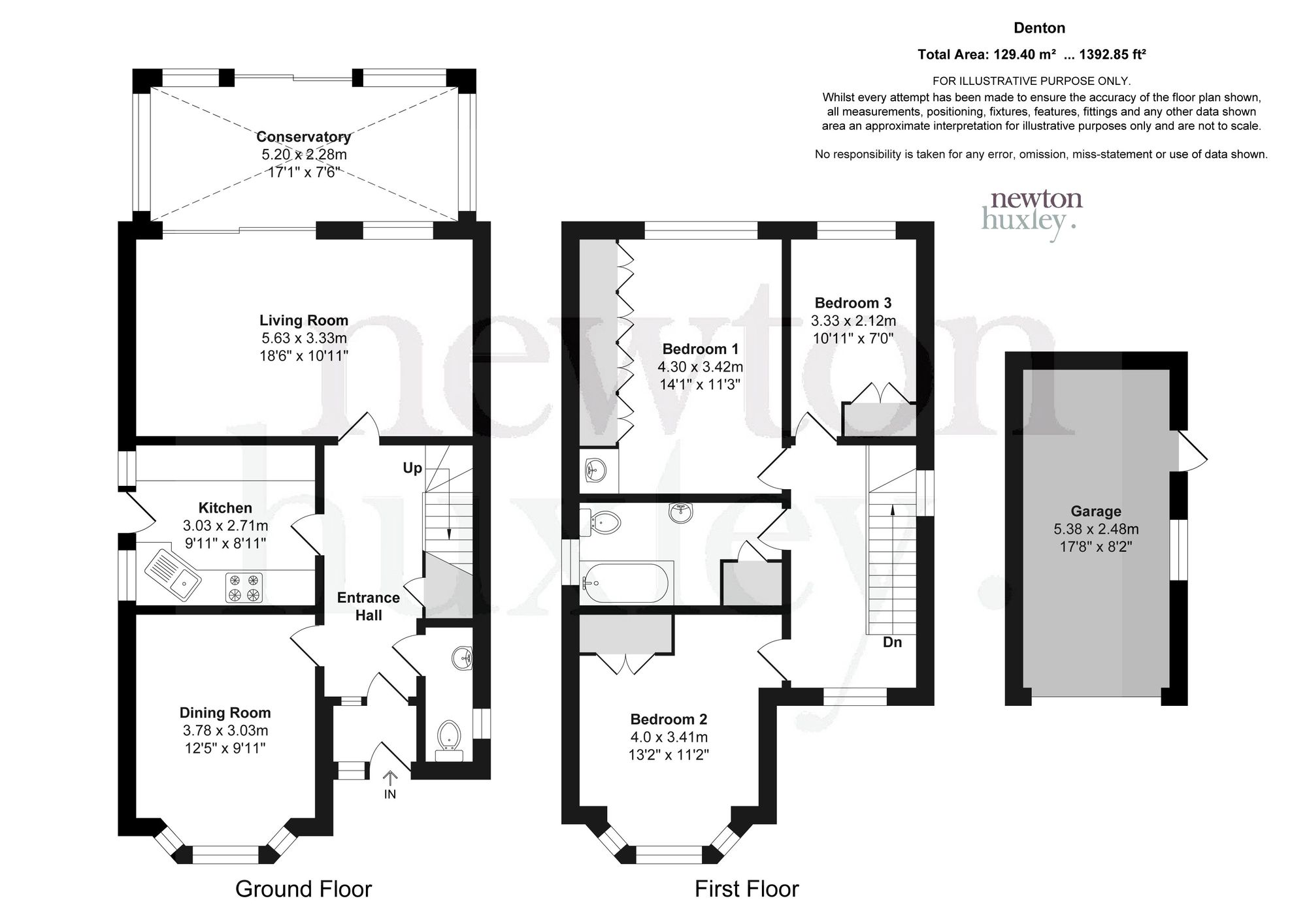 12 Denton Grove, Walton-On-Thames floorplan
