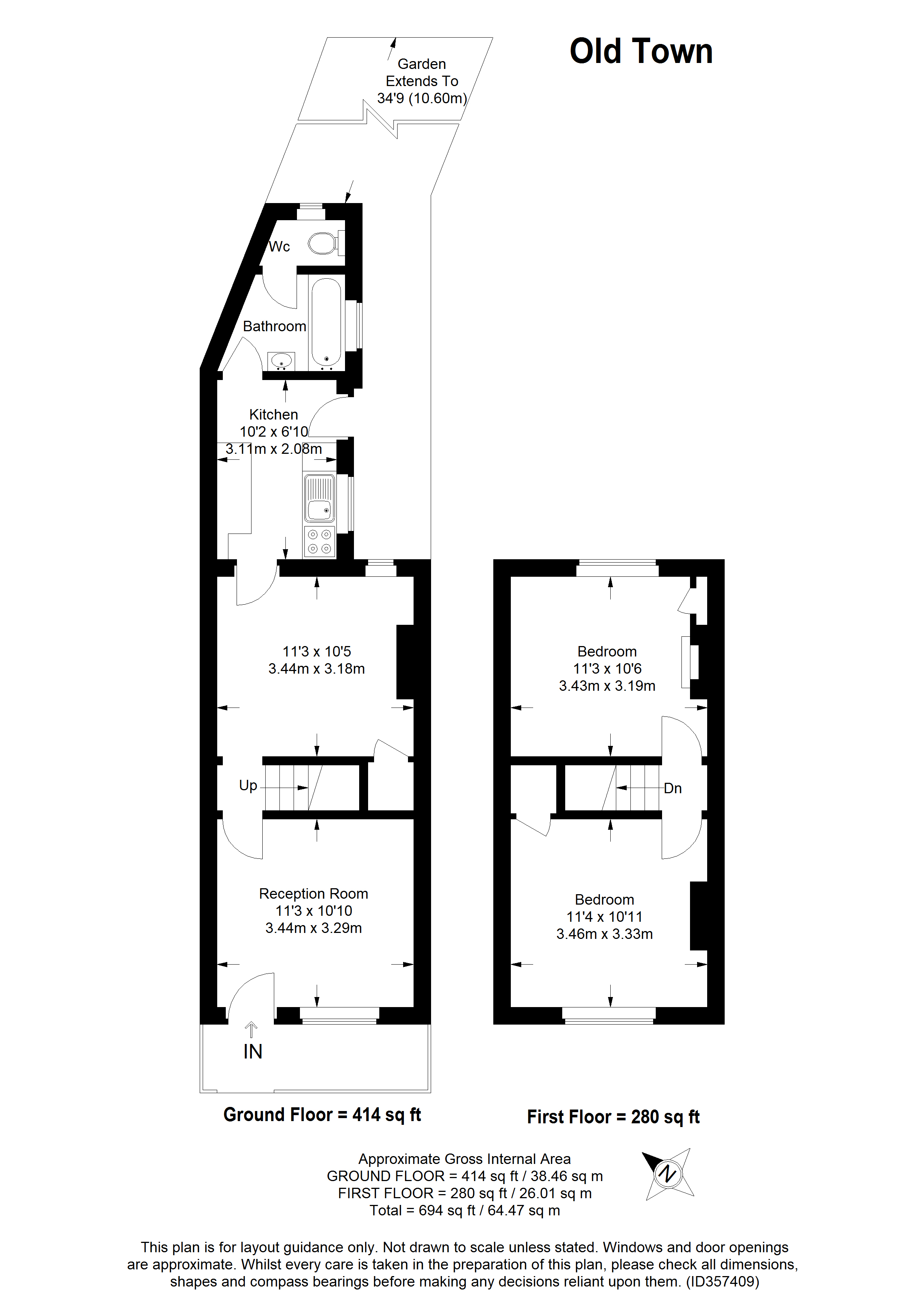 2 Bedrooms Terraced house for sale in Old Town, Croydon CR0