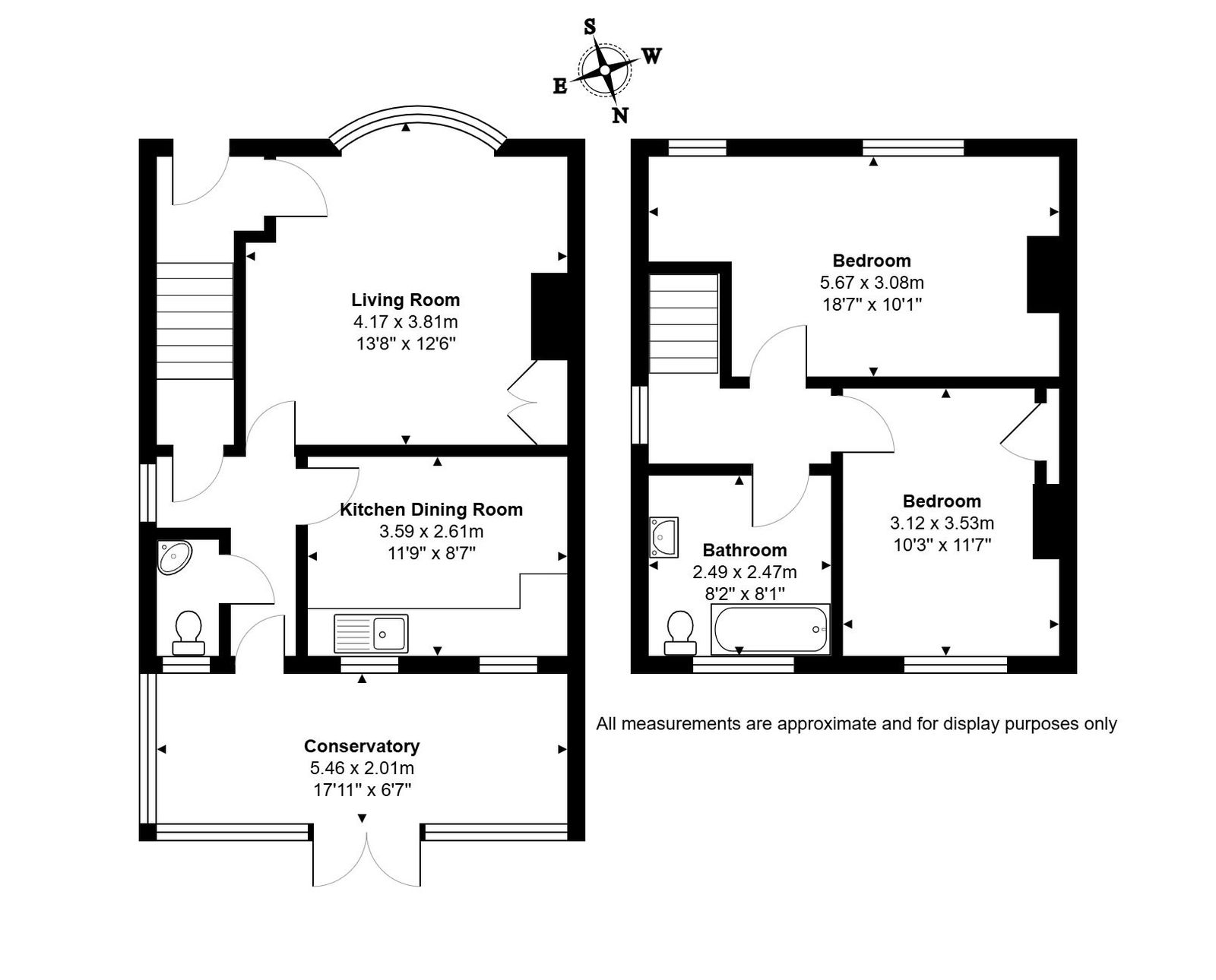 Roselea, Oswestry floorplan