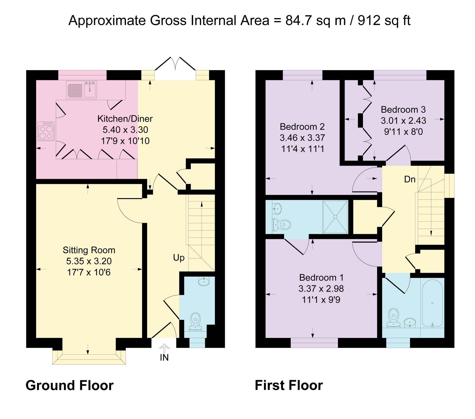12, Geoffrey Way, Congleton floorplan