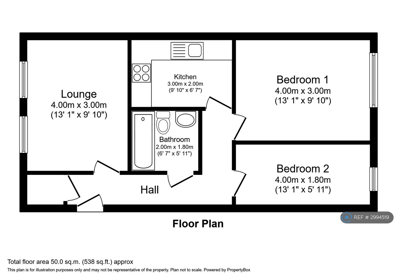 E Crown Court, Crown Avenue, Pitsea, Basildon floorplan