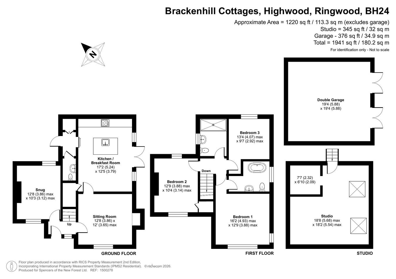 1 Brackenhill Cottages, Ringwood floorplan