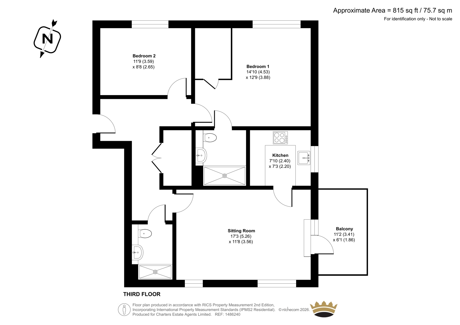 34, Walnut Tree Place, 2, Goring Street, Worthing floorplan