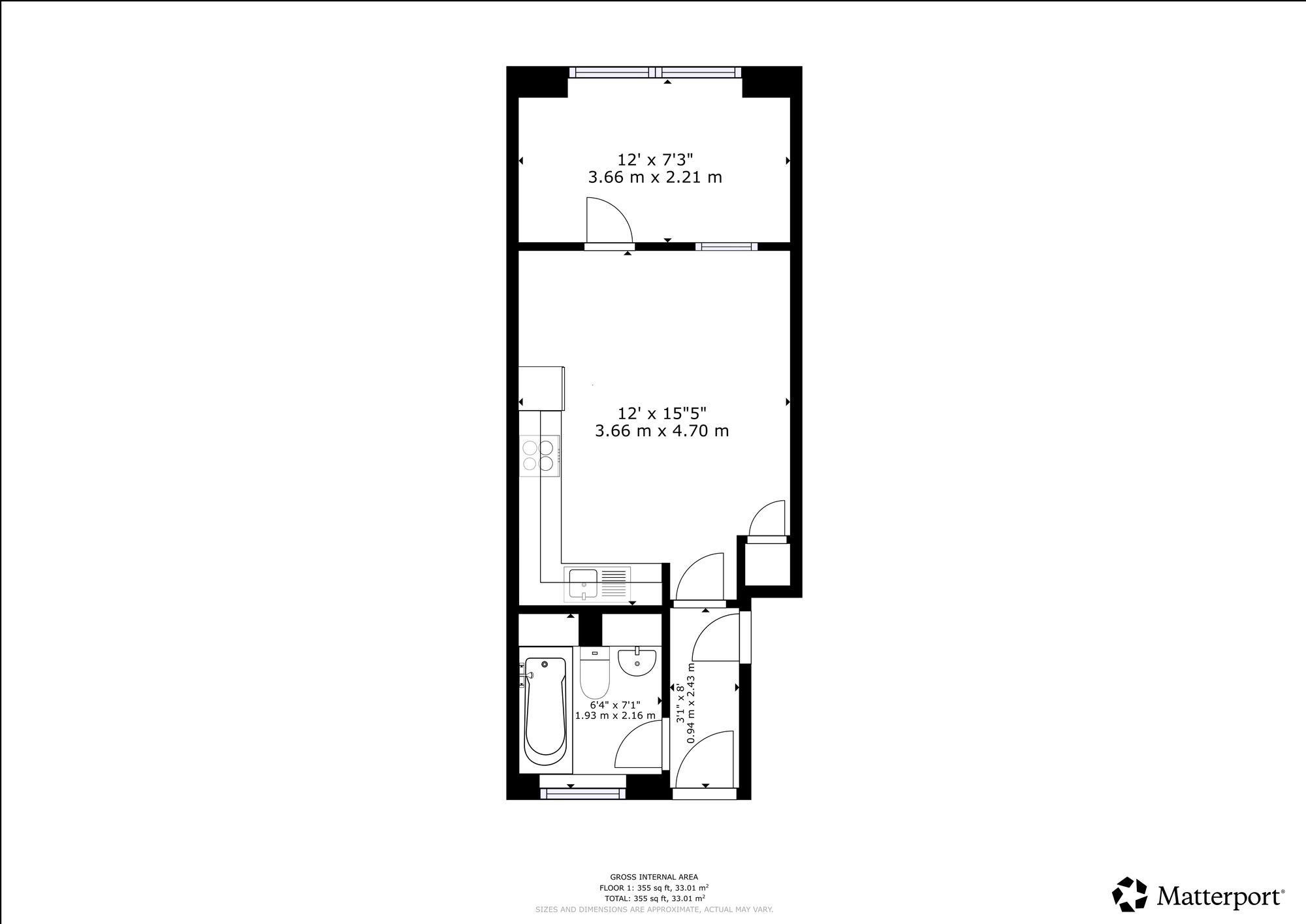 Flat 21a, Elizabeth House Alexandra Street, Maidstone floorplan