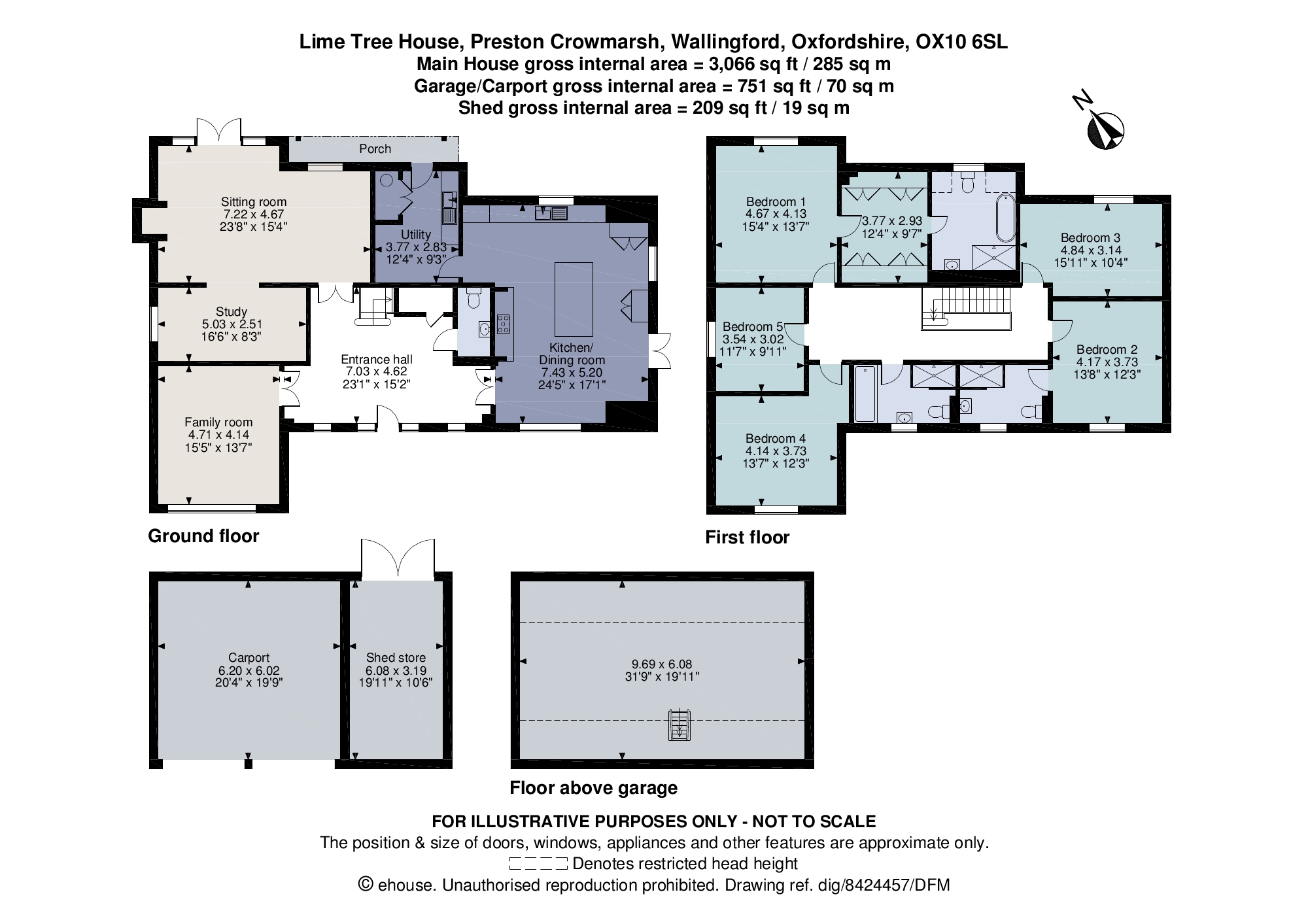 Preston Crowmarsh, Wallingford, Oxfordshire OX10, 5 bedroom detached