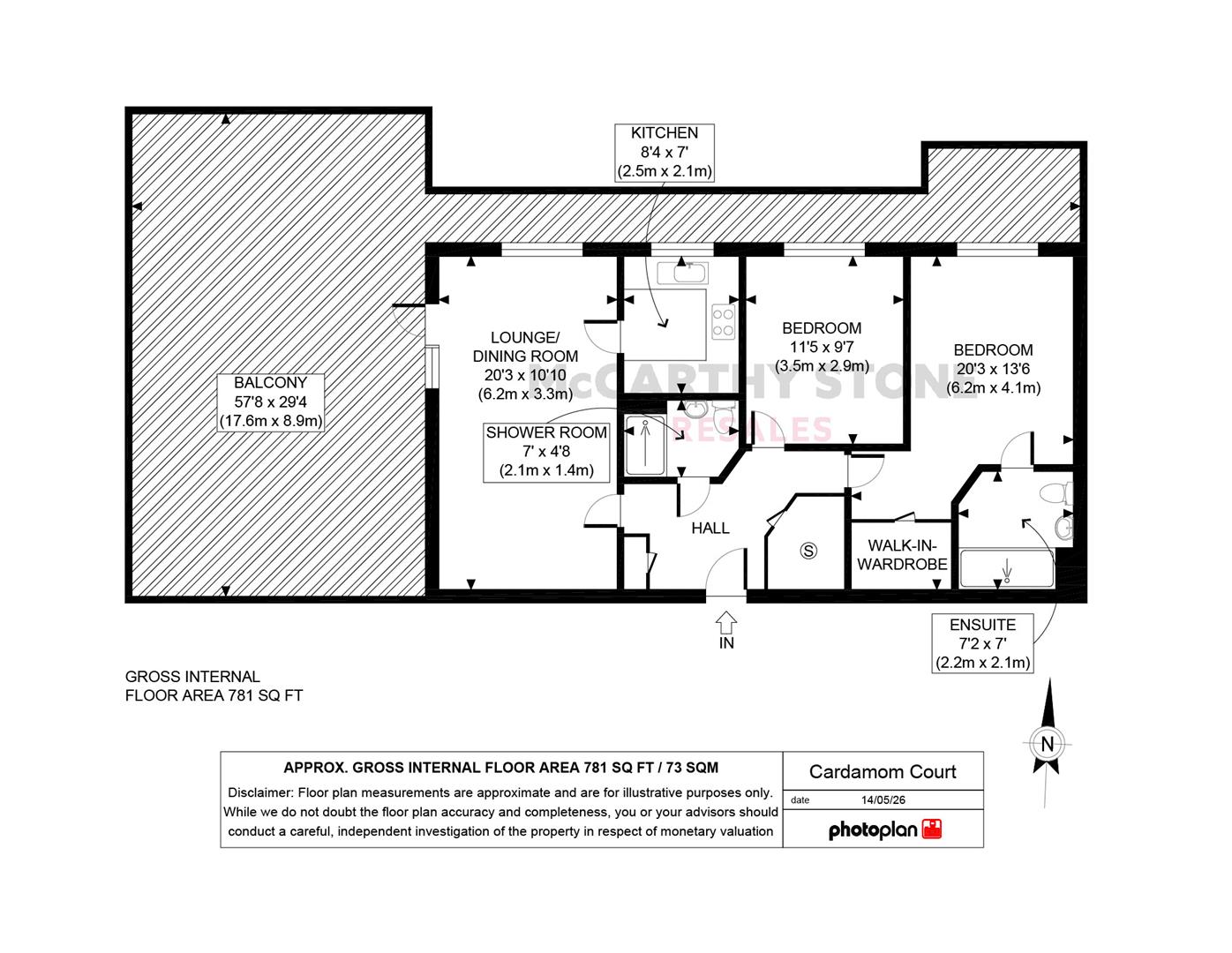 38, Cardamom Court, 71, Albion Road, Bexleyheath floorplan