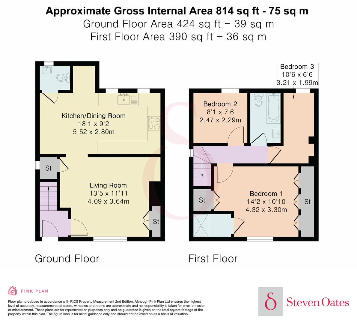 8, Woodland Road, Hertford Heath floorplan