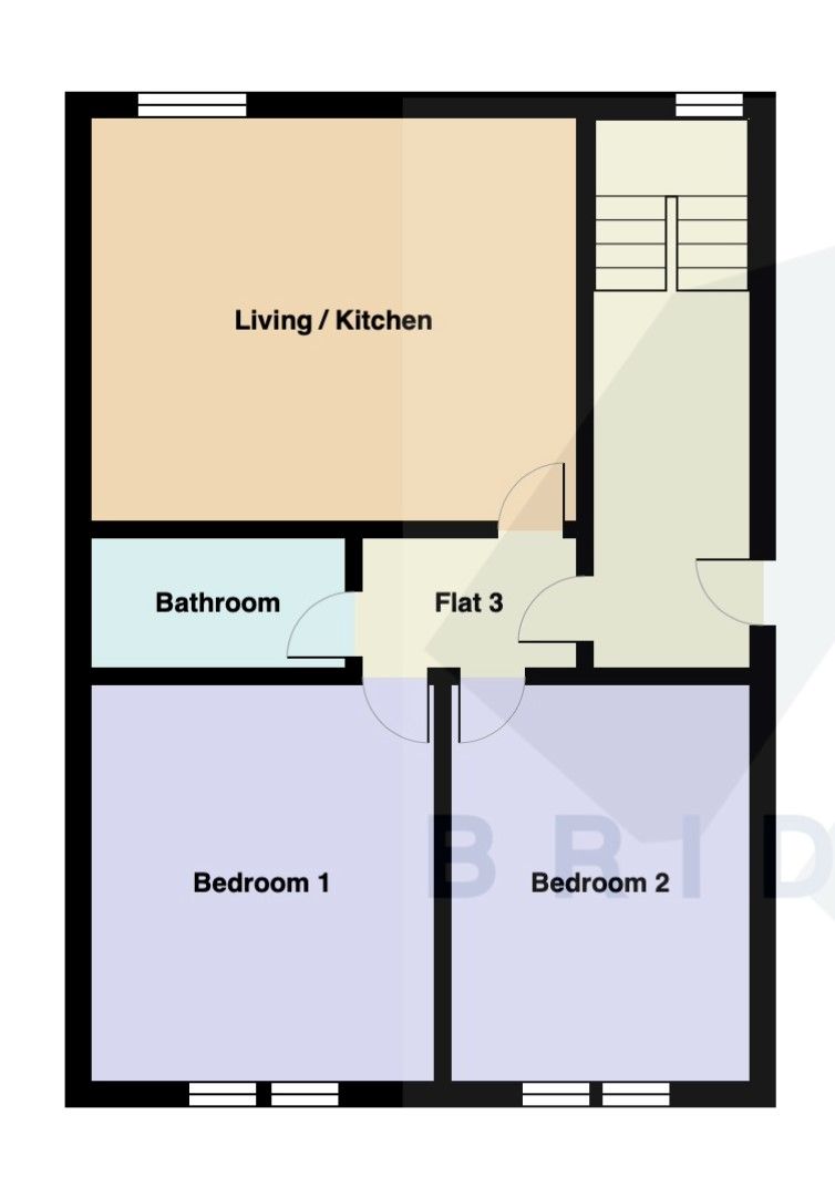 Flat 3, Blue Pearl, Maesteg floorplan