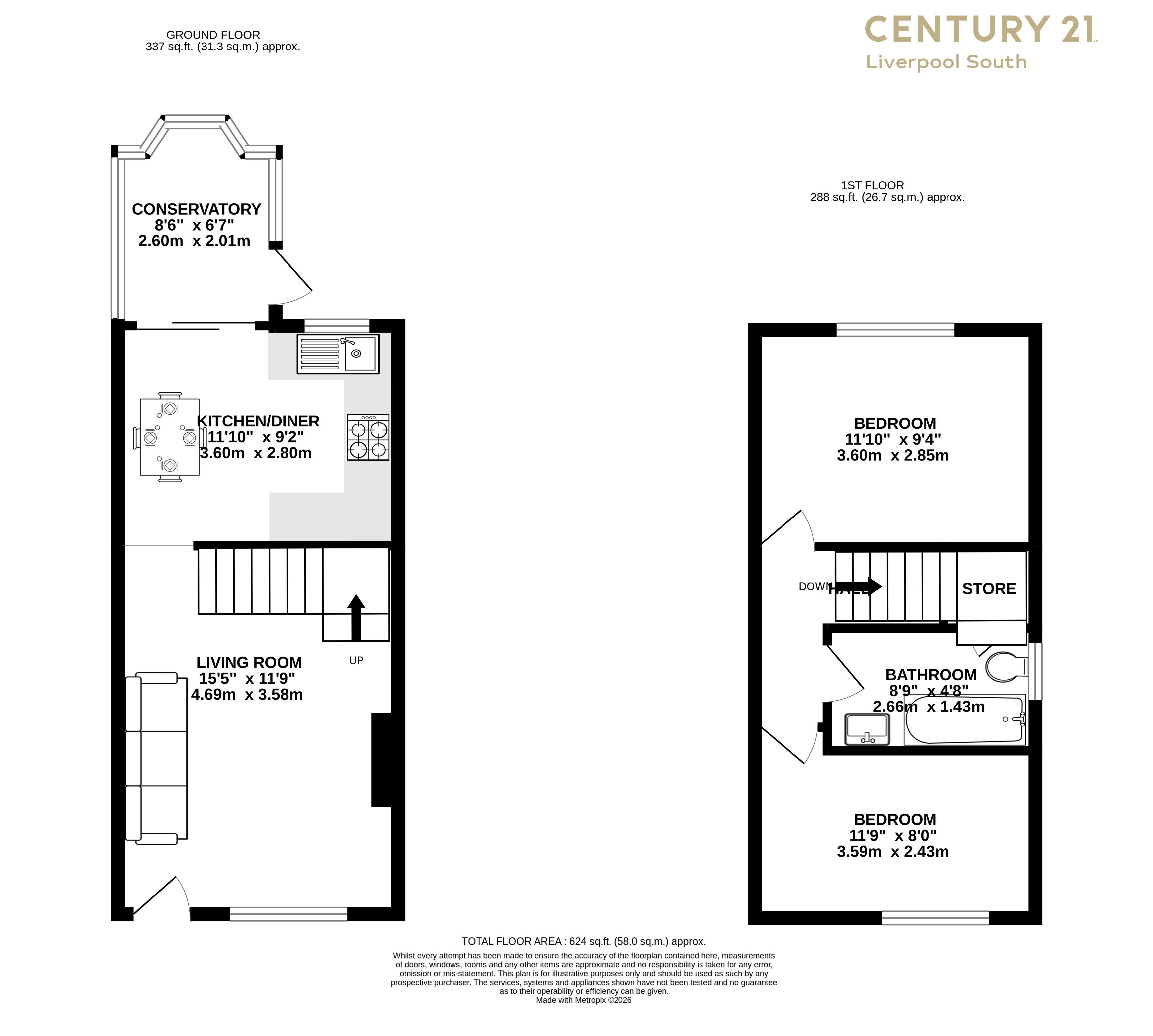 10, Tedburn Close, LIVERPOOL floorplan