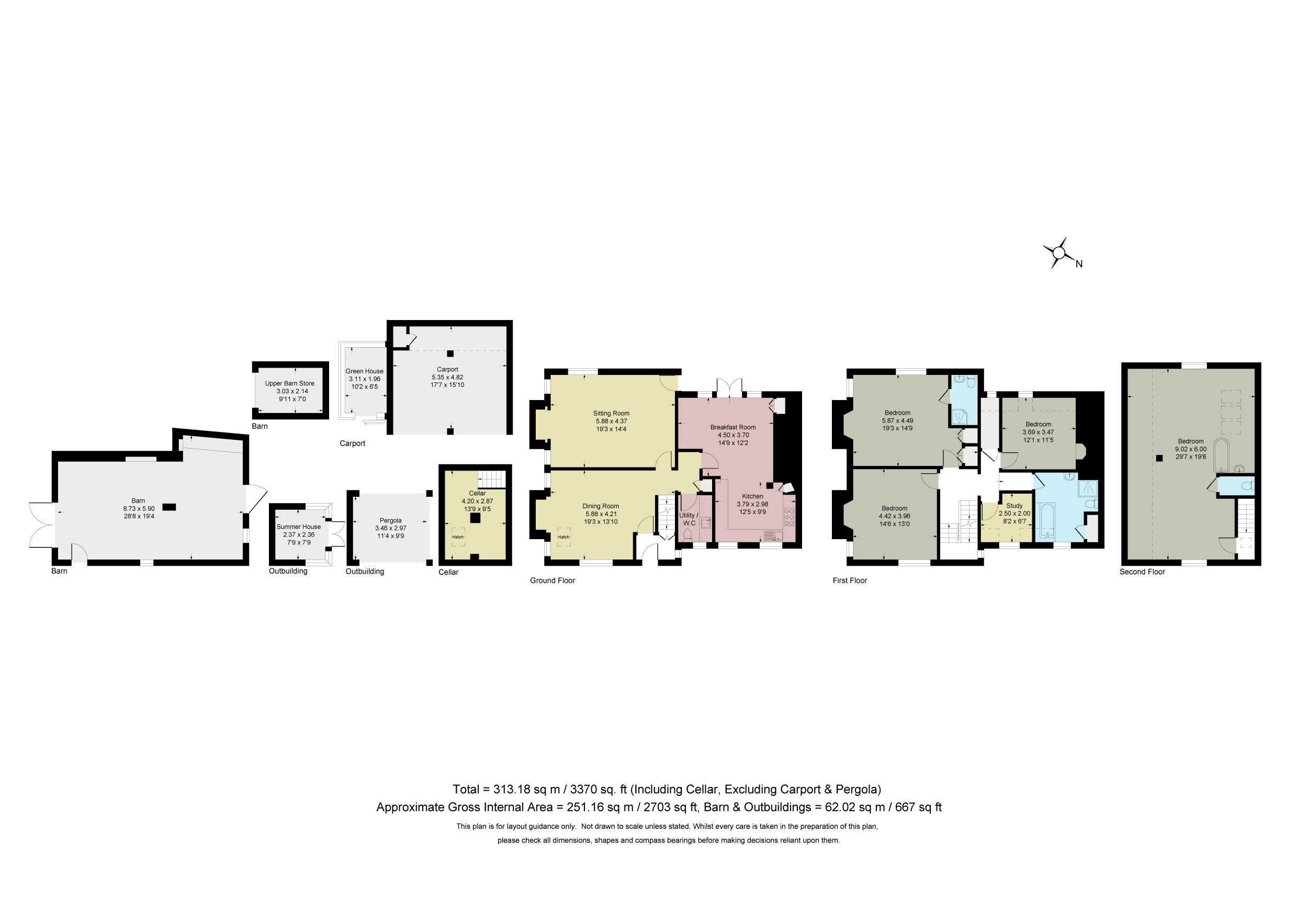 Moor House Farm,, Frensham Lane, Farnham floorplan