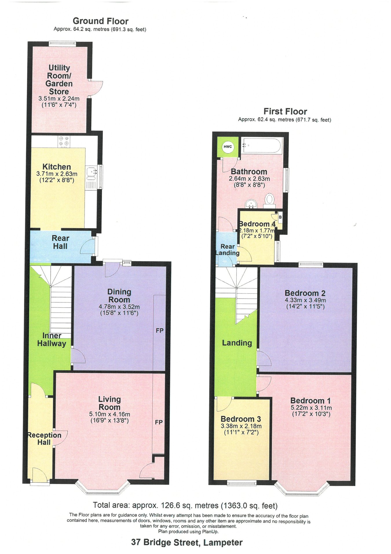 37, Bridge Street, Lampeter floorplan