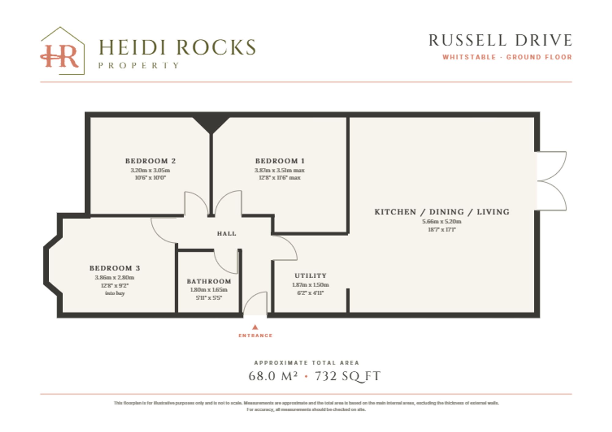 53 Russell Drive, Whitstable floorplan