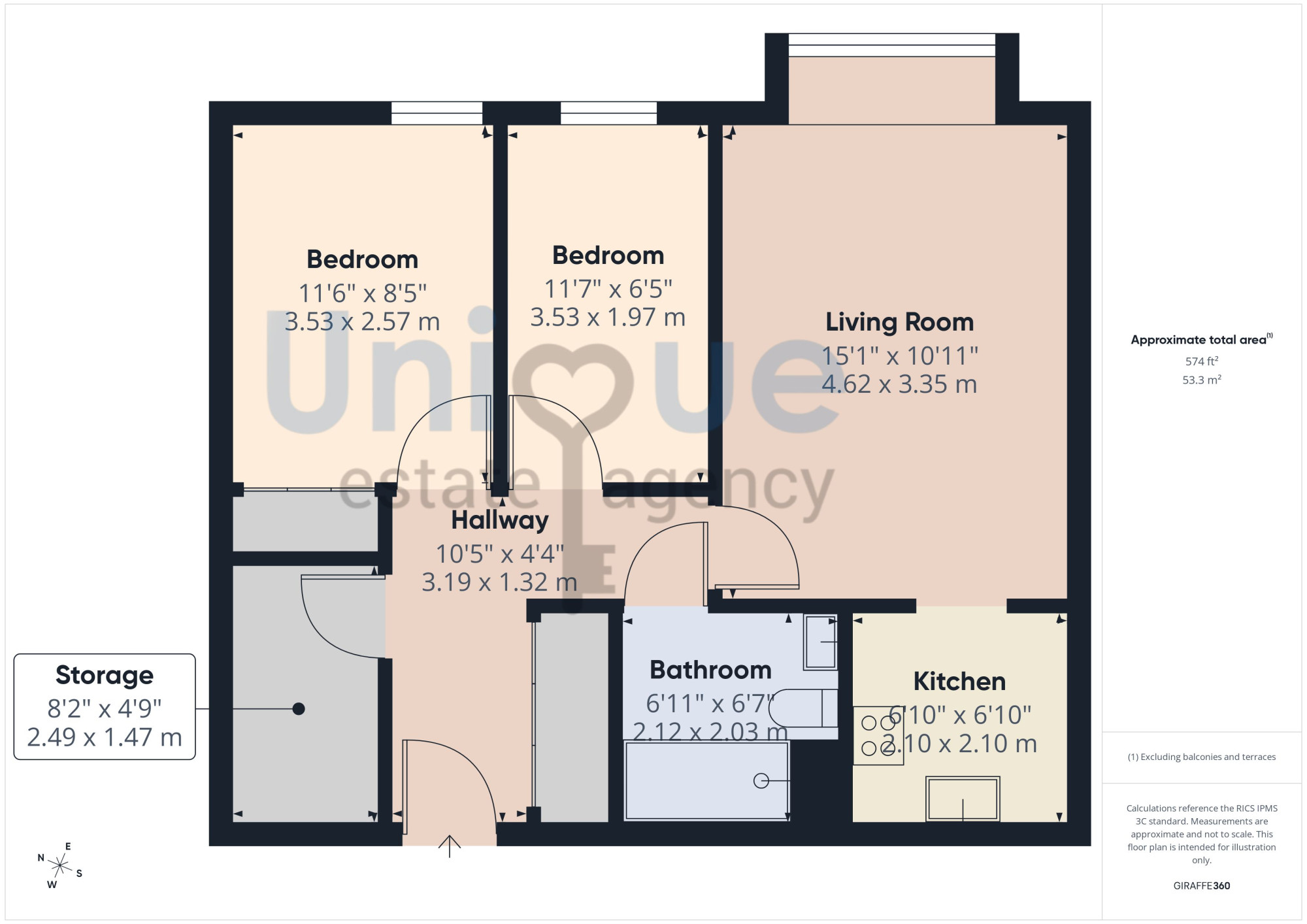 Flat 308, Ashton Garden Court, Lytham St. Annes floorplan
