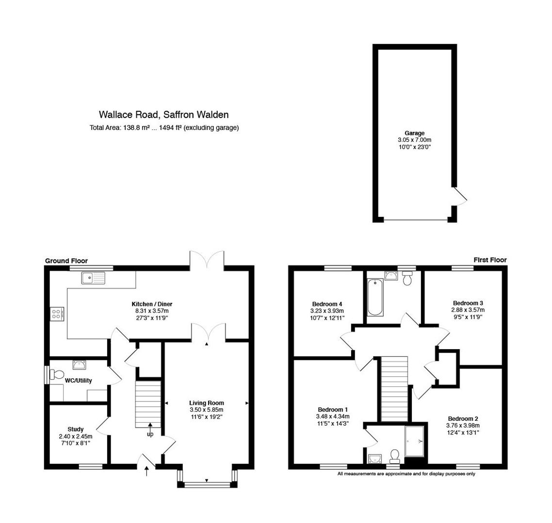Wallace Road, Saffron Walden floorplan