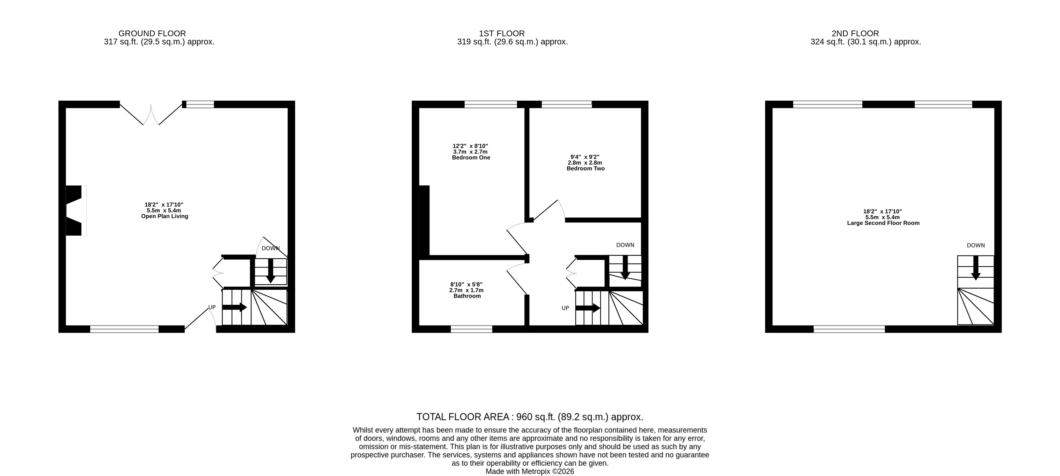 2, Giles Street, Holmfirth floorplan