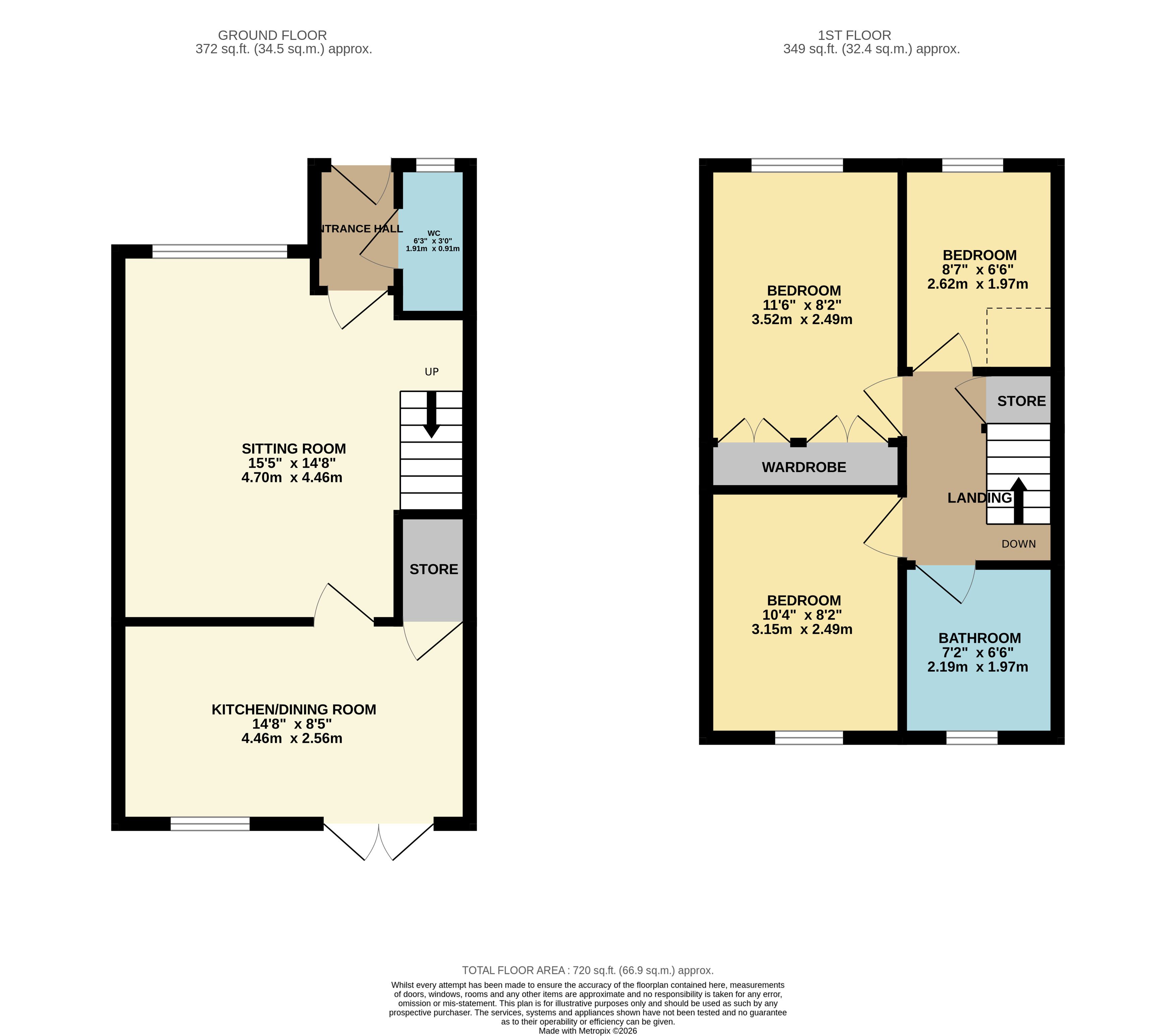 10, Wain Avenue, Chesterfield floorplan