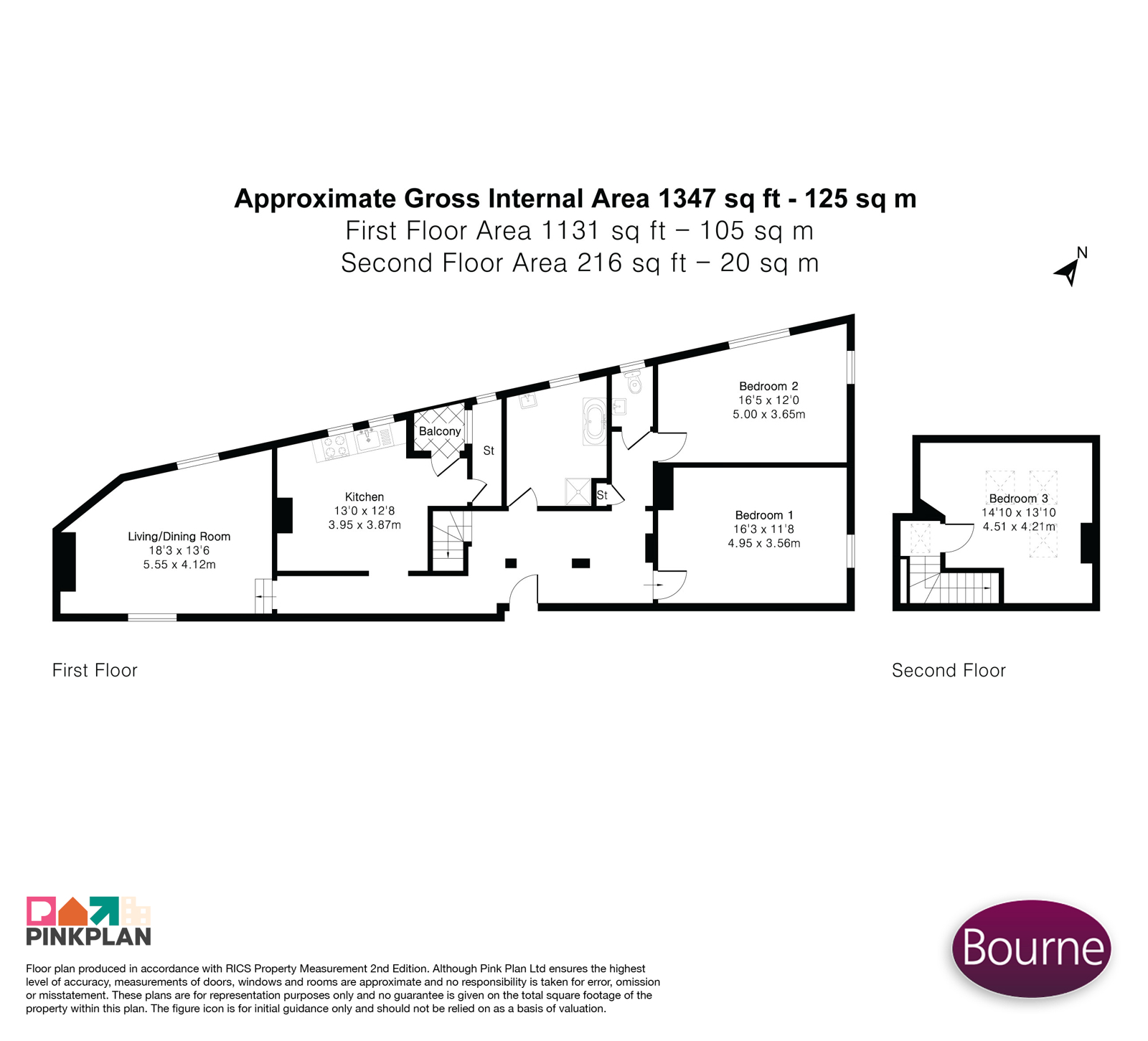 Flat 3 Aveley House,, Aveley Lane, Farnham floorplan
