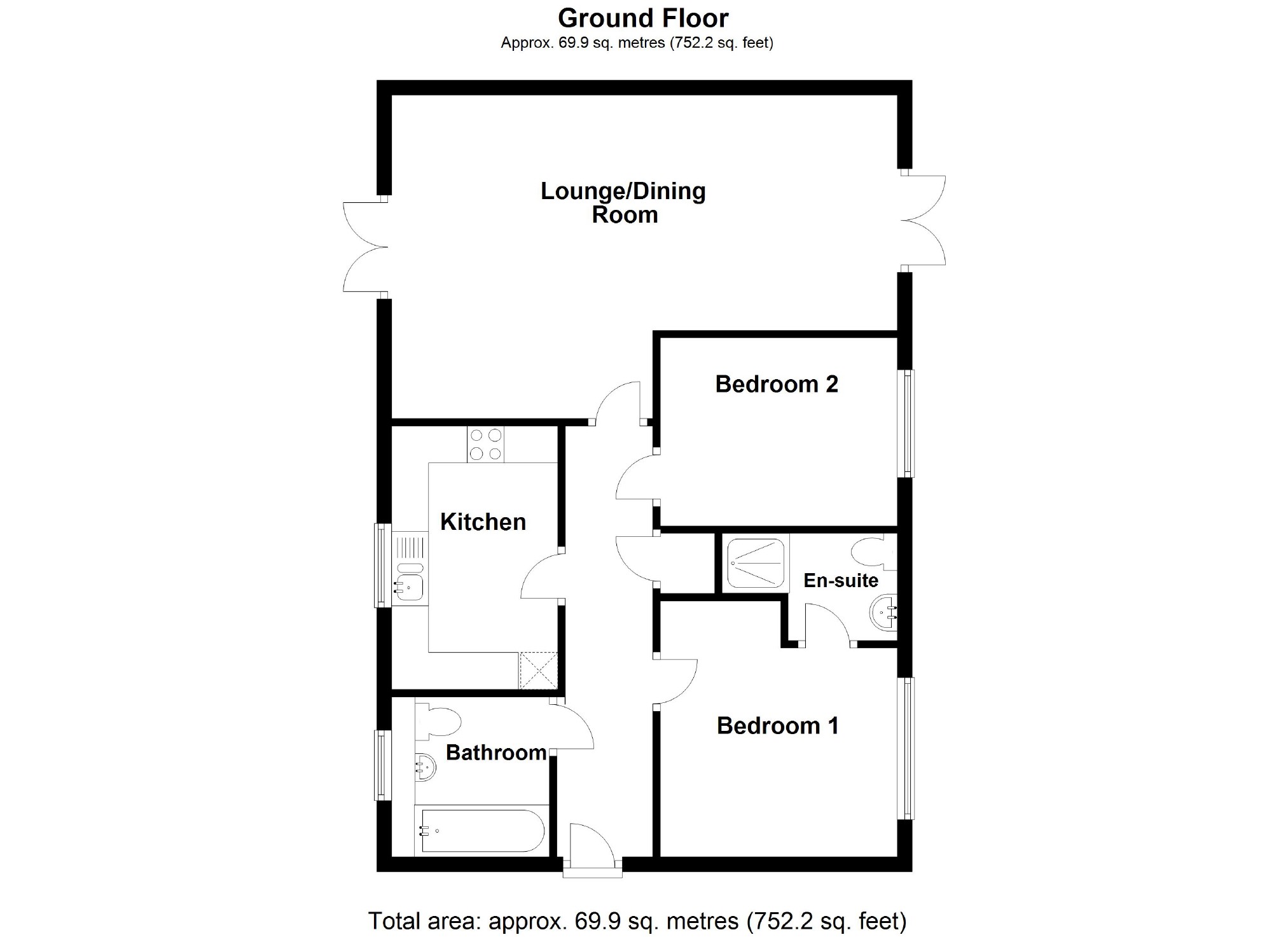 2 Bedrooms Flat to rent in Haven Street, Broughton, Milton Keynes MK10