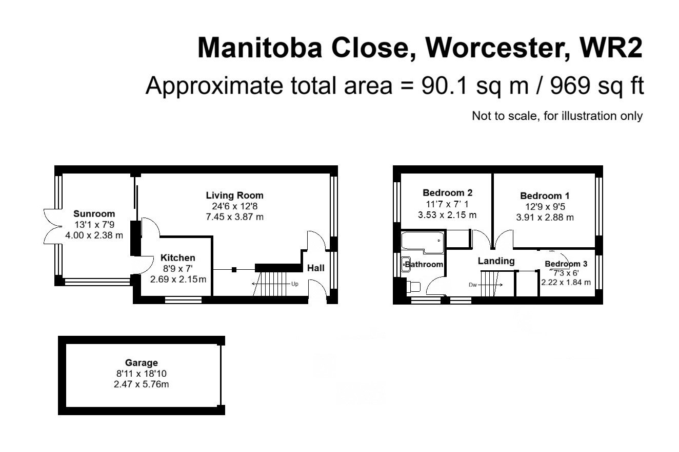 5, Manitoba Close, Worcester floorplan
