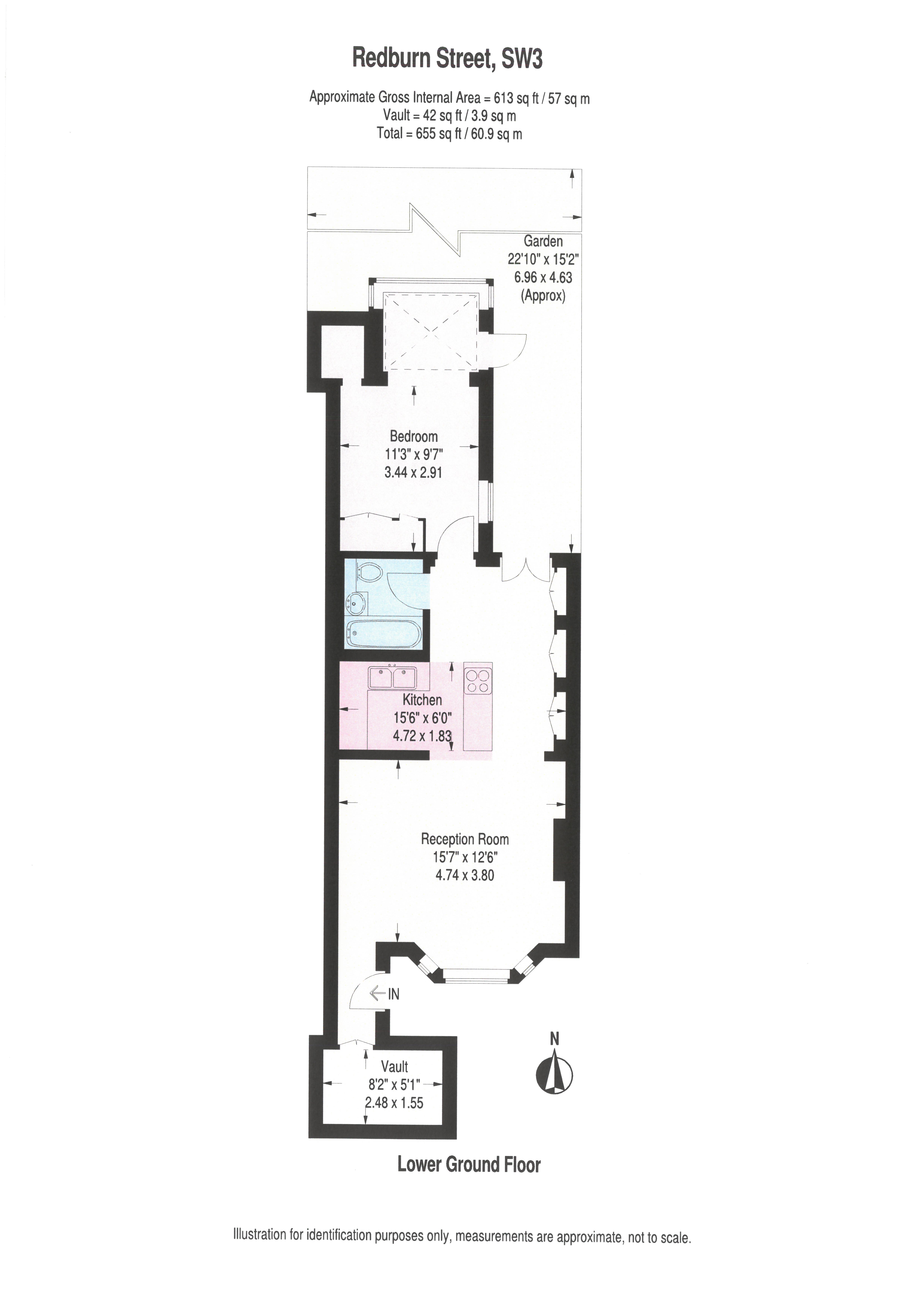 1 Bedrooms Flat to rent in Redburn Street, London SW3