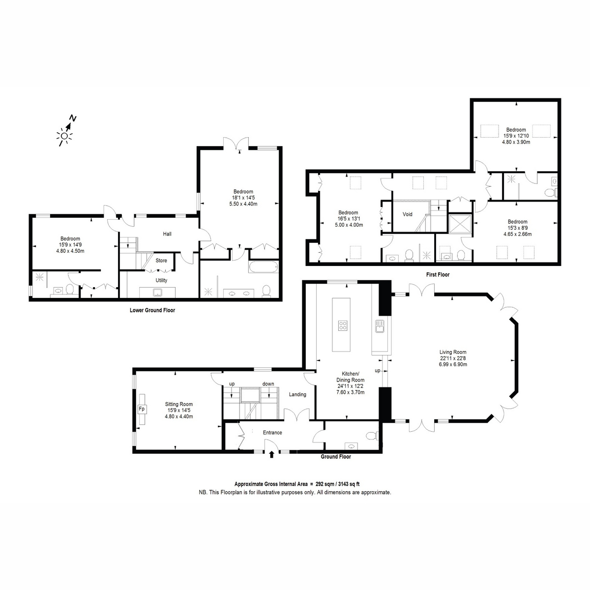 Round House Barn, Higher Weston Farm Barns, Totnes floorplan