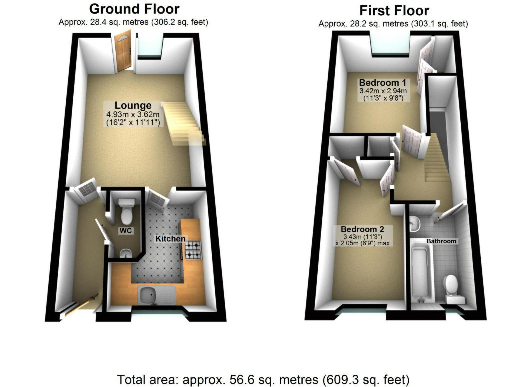6 Knighton Close, Peterborough floorplan