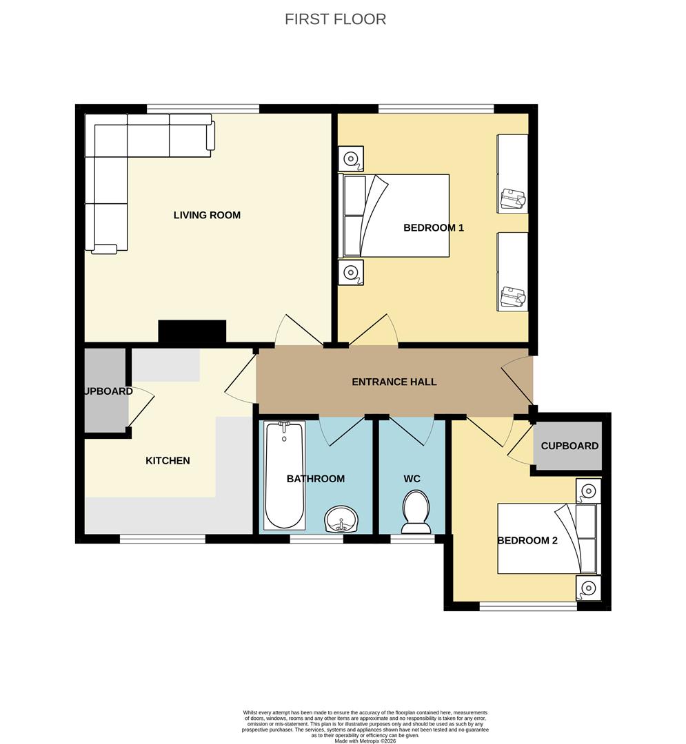Flat 5, Marshall Court, Parkfield Avenue, Eastbourne floorplan