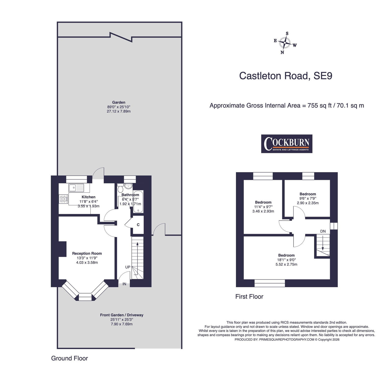 Castleton Road, London floorplan
