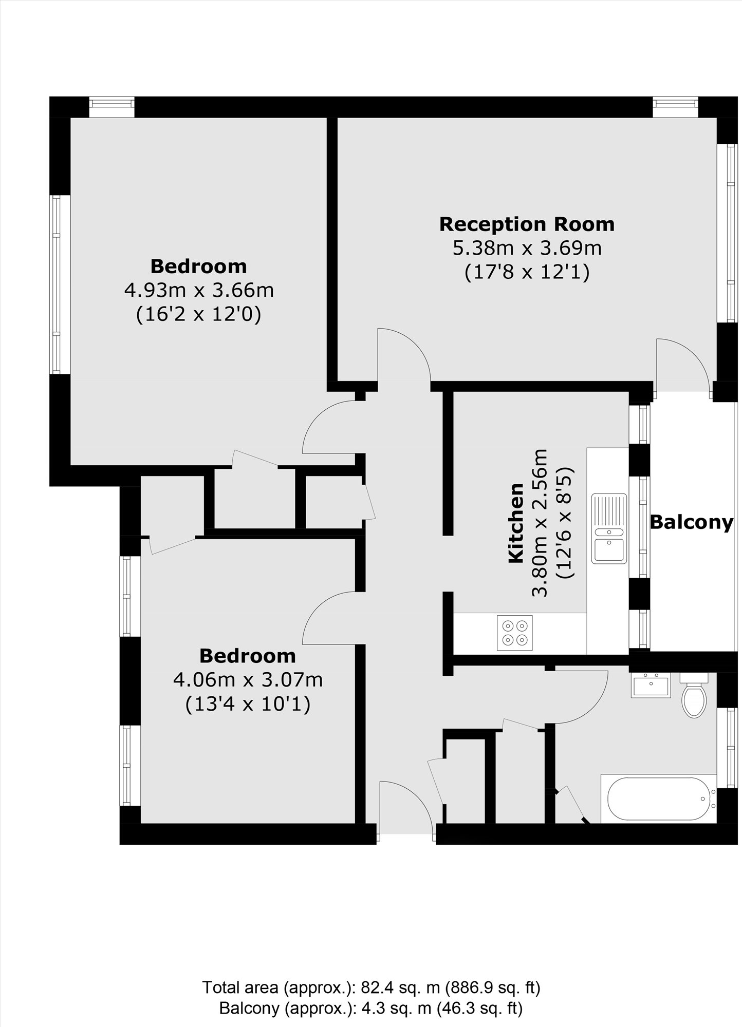 12, Meadway Court, London floorplan