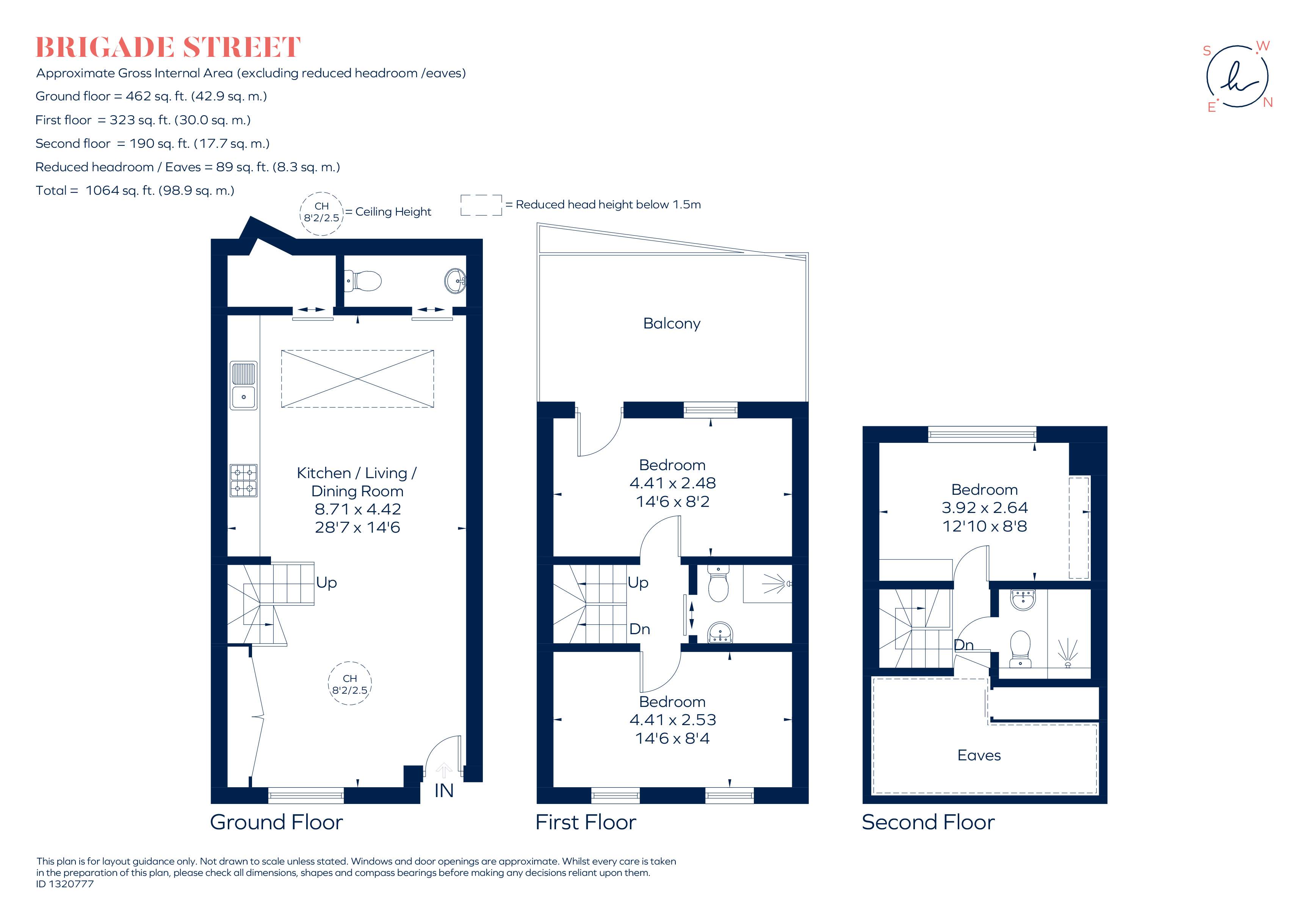 3, Brigade Street, London floorplan