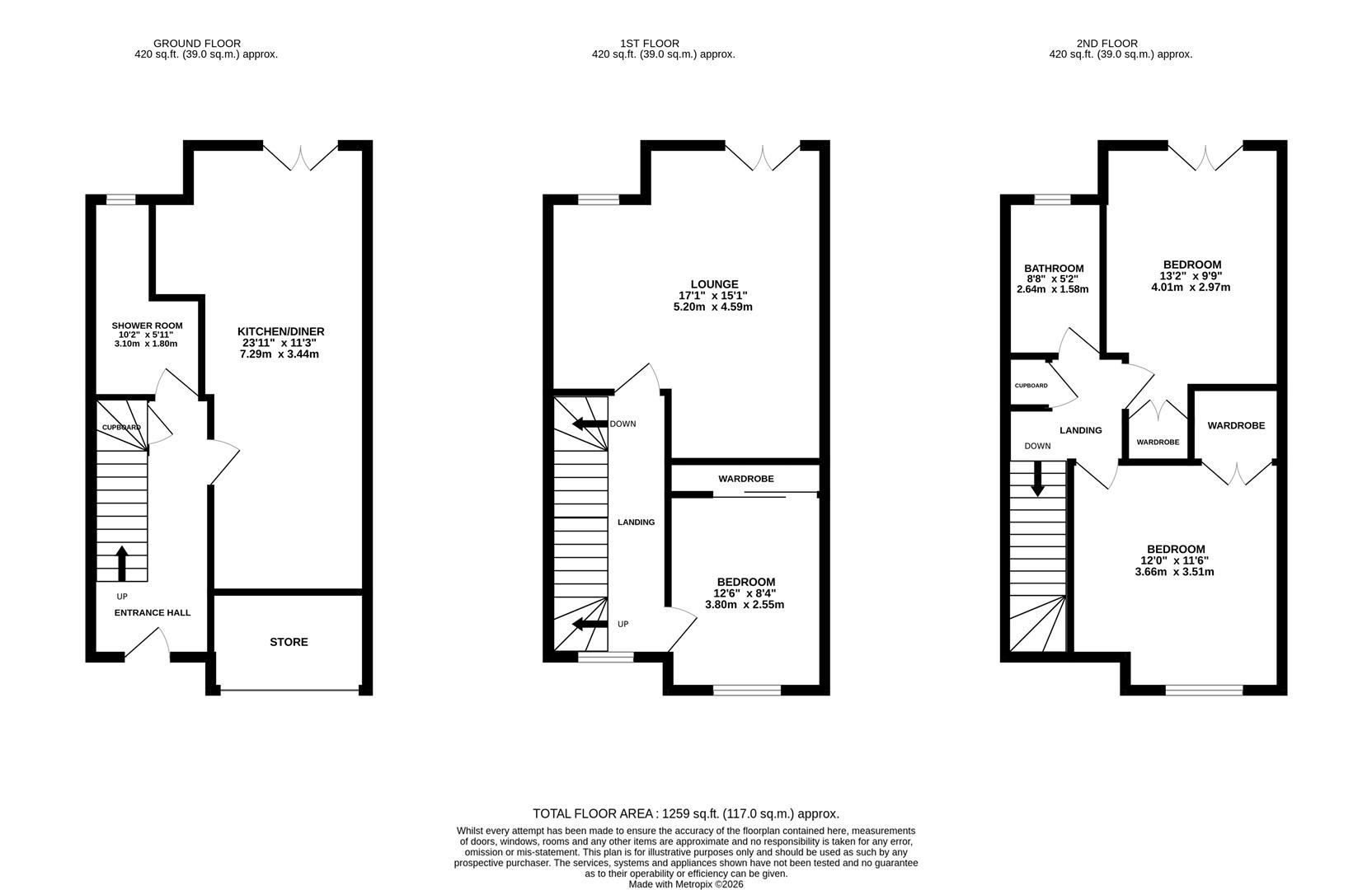 4, Cave Close, Bristol floorplan
