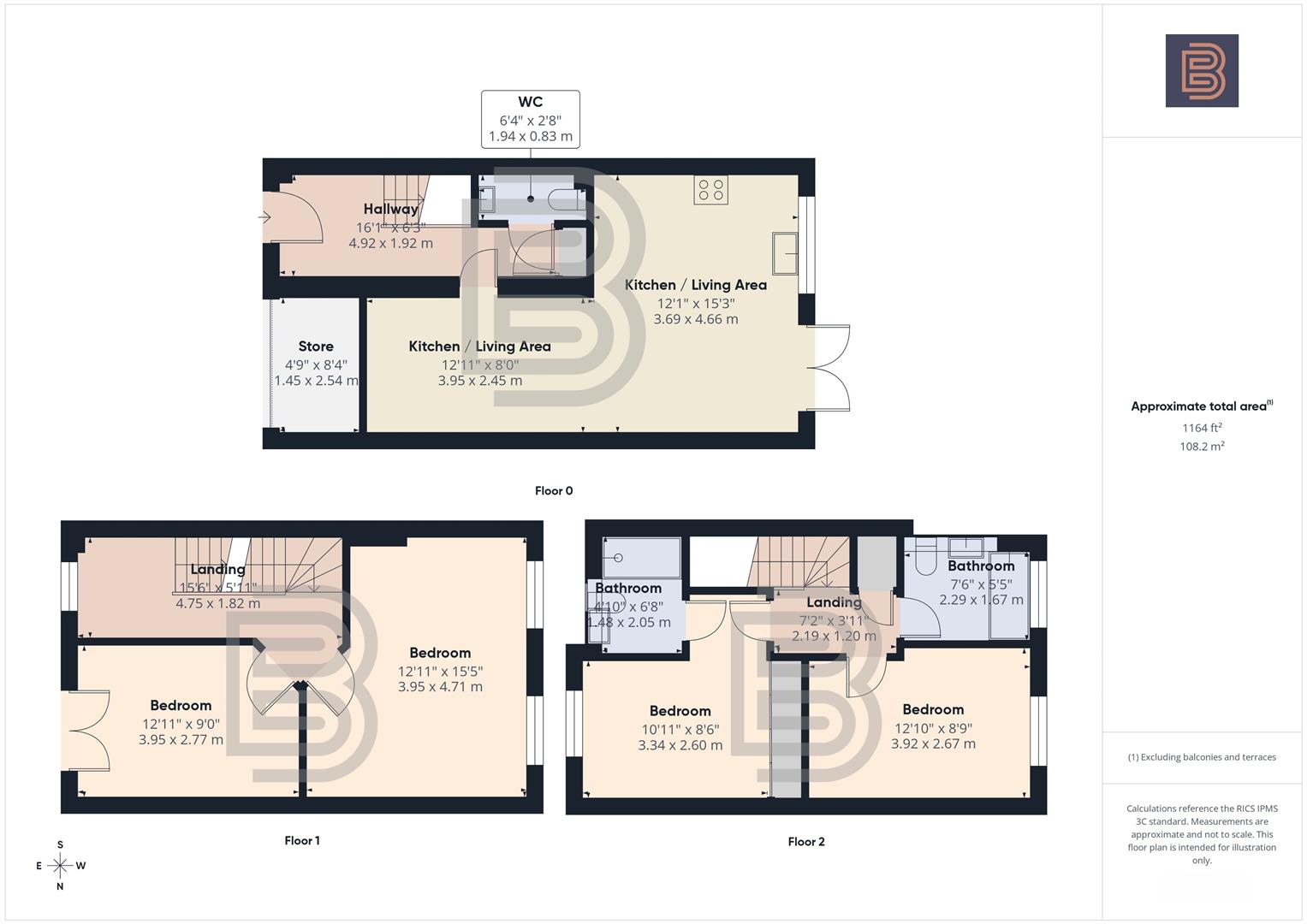 36, Brodie Close, Rugby floorplan