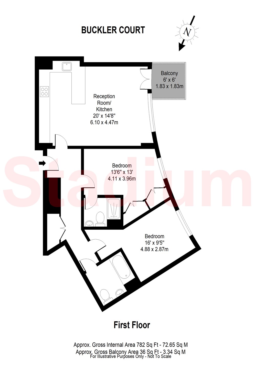 134, Buckler Court, Eden Grove, London floorplan