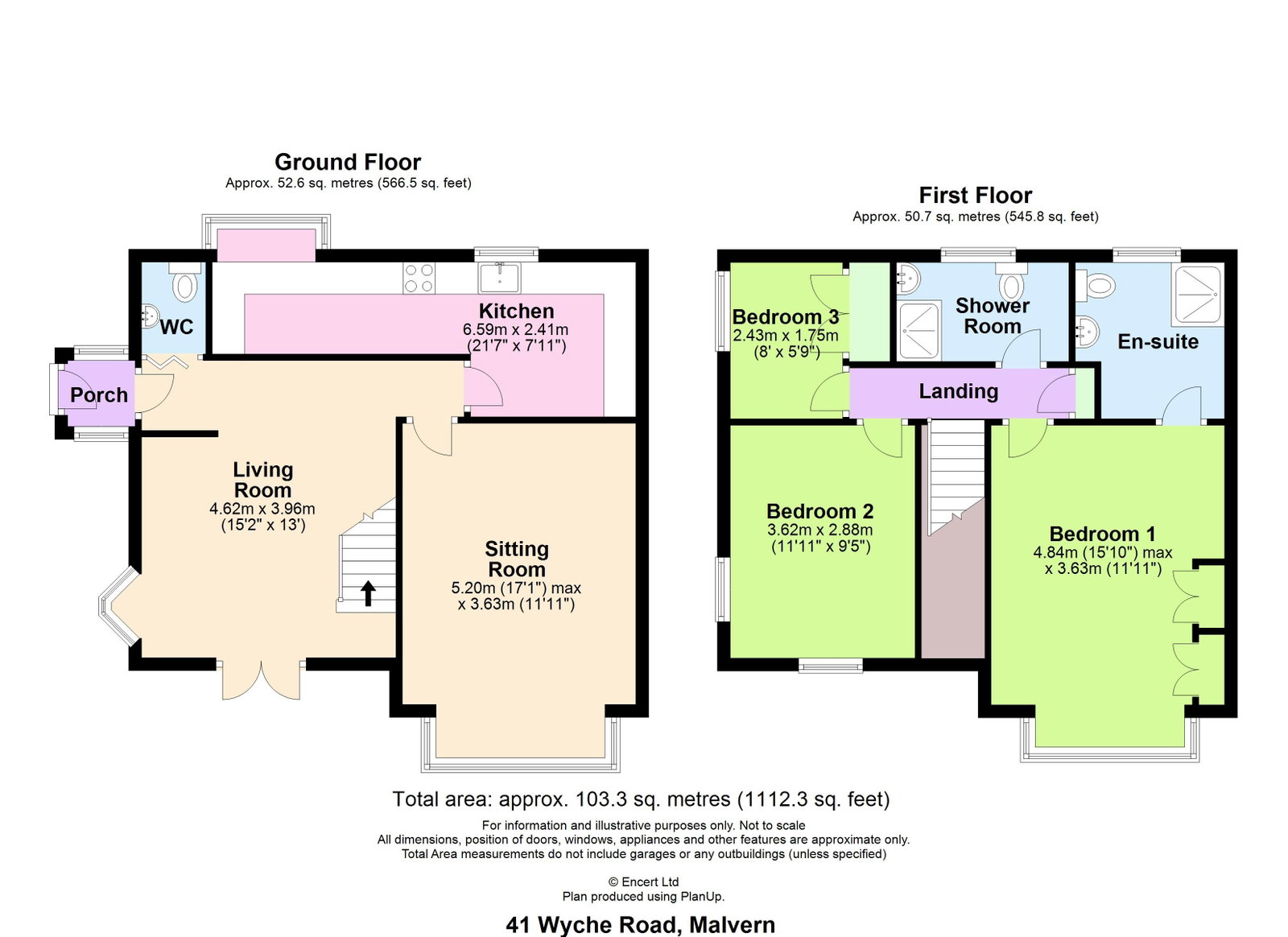 Laurel Bank, 41 Wyche Road, Malvern floorplan