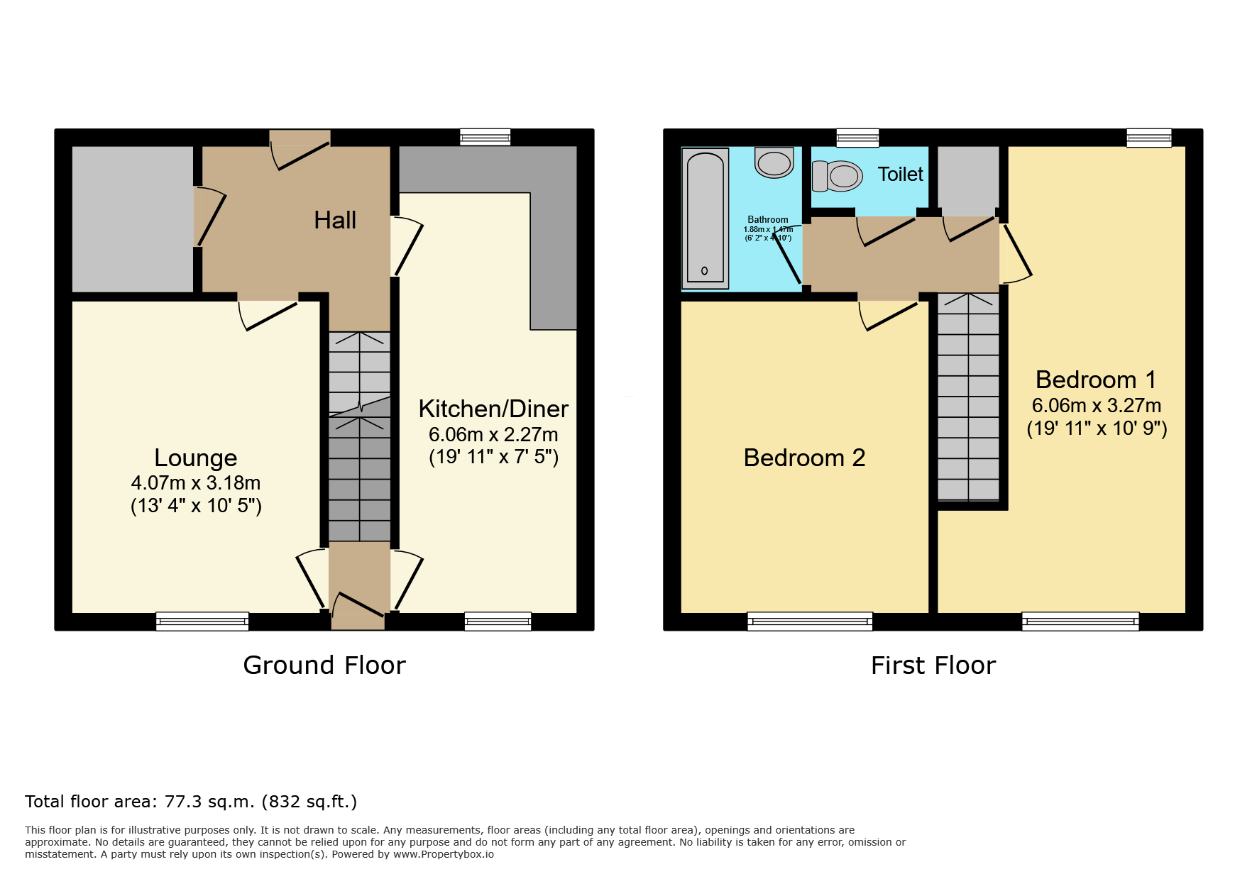 24 Wood End, Leicester floorplan