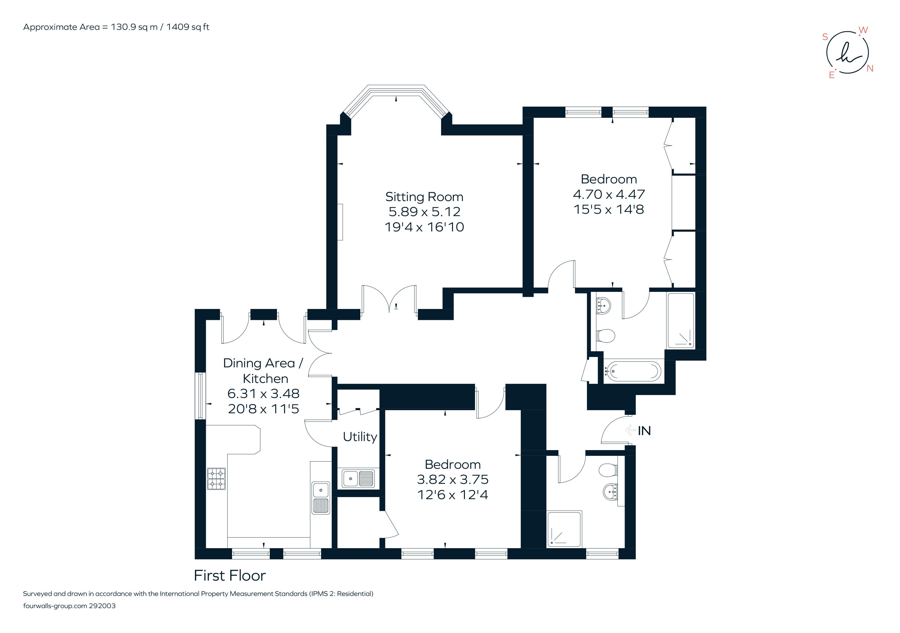 Flat 3, 911 South Park, Sevenoaks, Kent TN13, 2 bedroom flat for sale