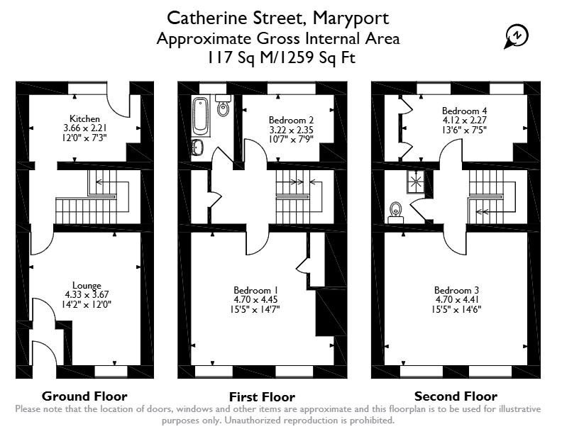 15 Catherine Street, Catherine Street, Maryport floorplan