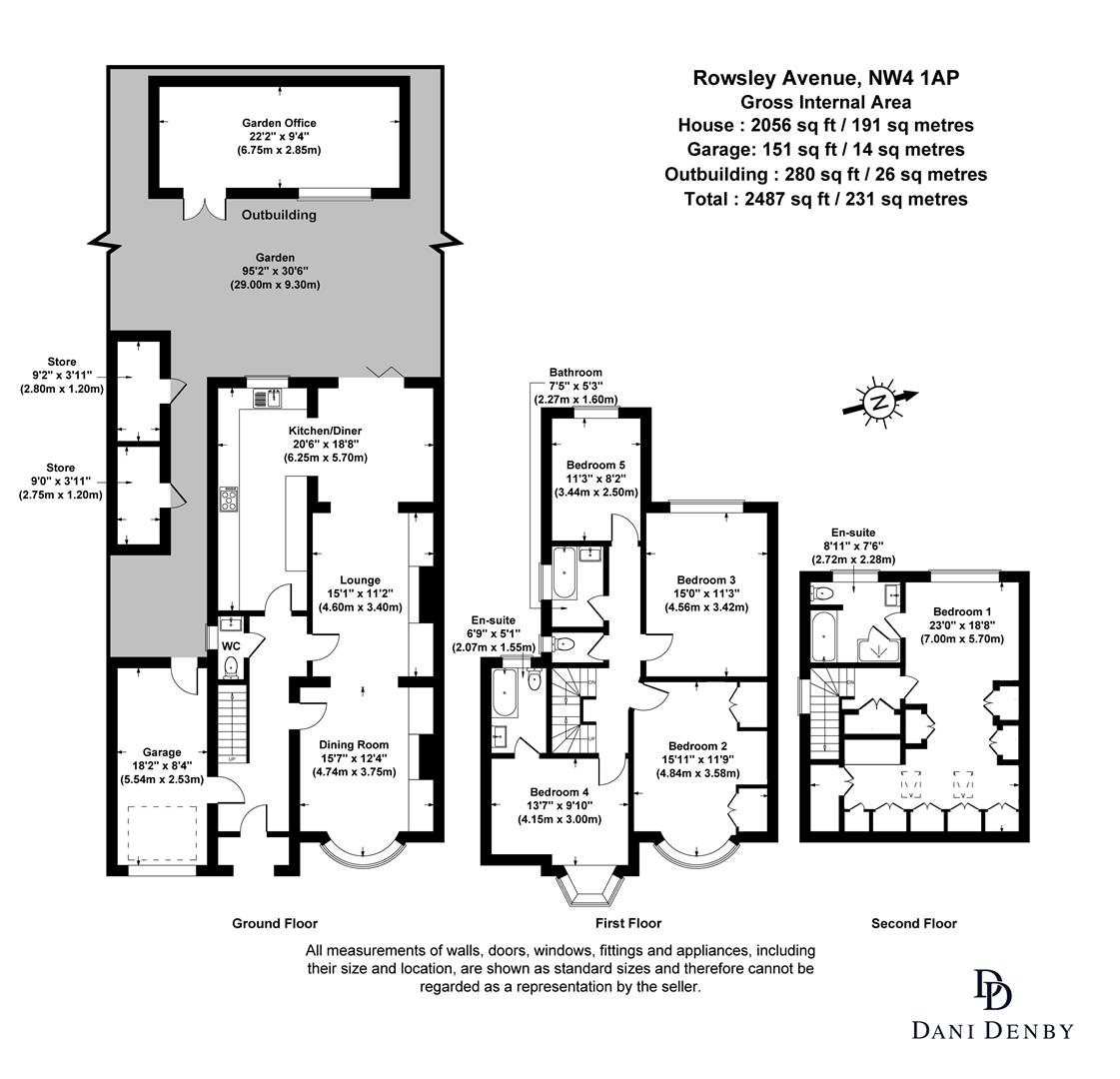 33, Rowsley Avenue, London floorplan