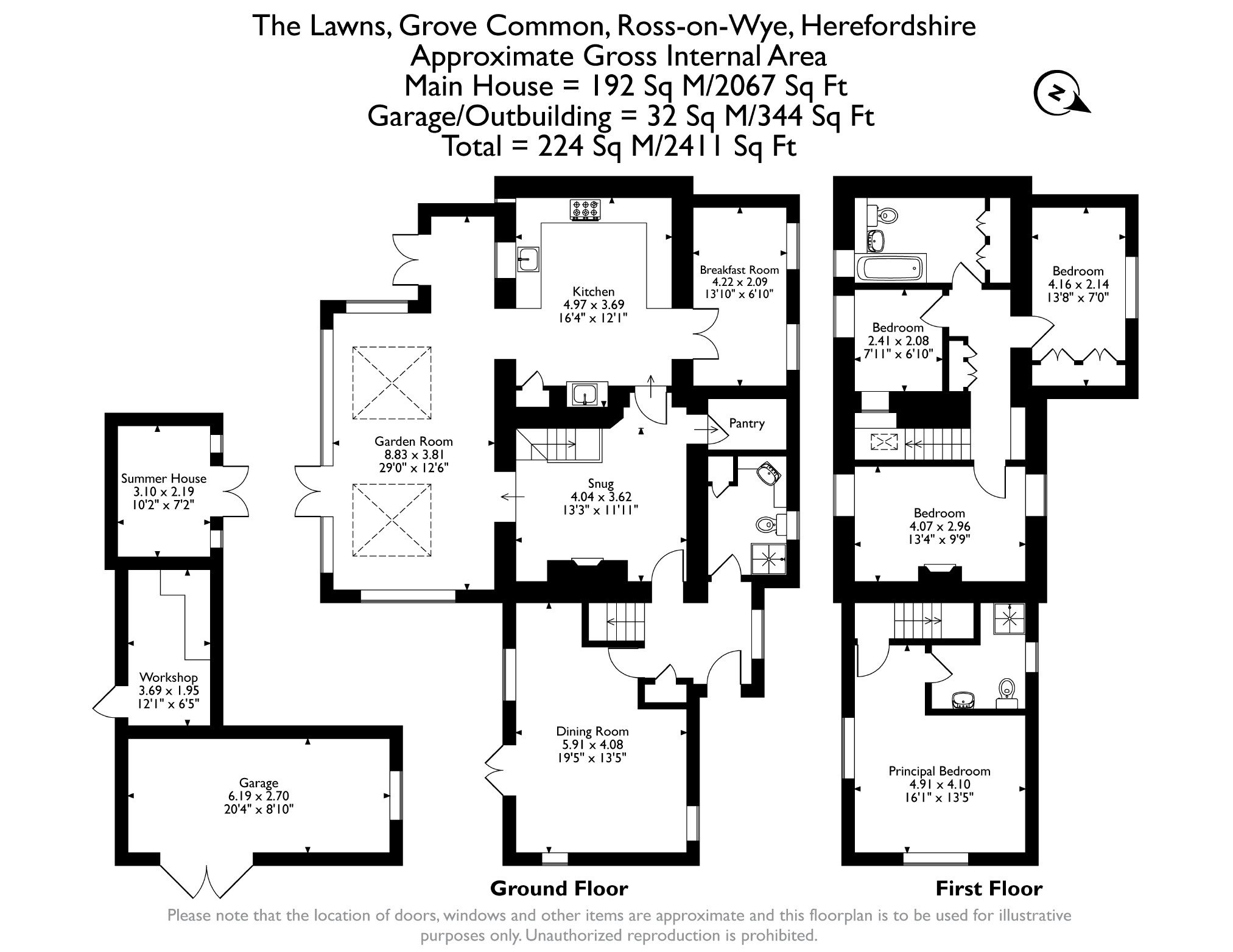 The Lawns, Grove Common, Sellack, Ross-on-Wye floorplan