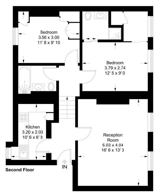 Apartment 3, 74-78, Marylebone Lane, Marylebone floorplan