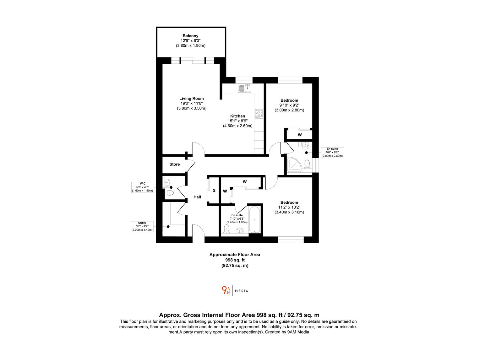10 An Gleann Apartments, Main Street, Glenfarg floorplan